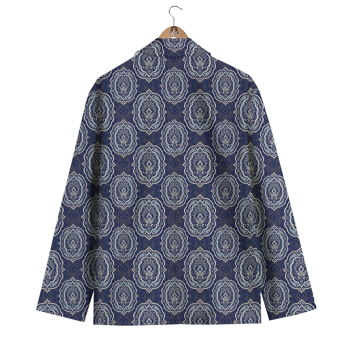 Damask Print Pattern Men's Blazer-grizzshop