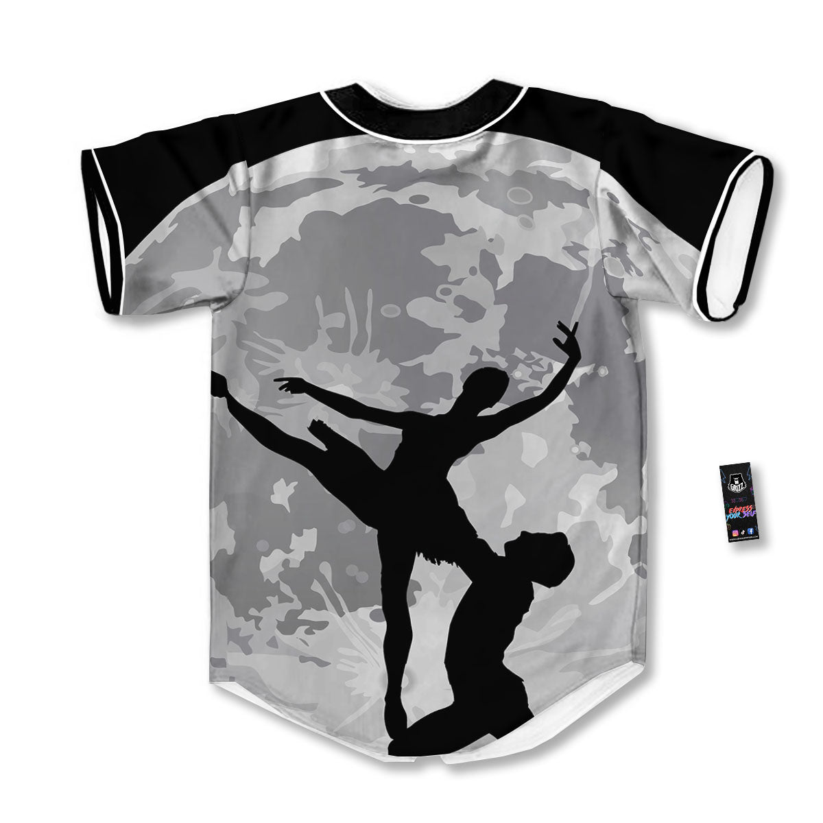 Dance Ballet On The Moon Night Print Baseball Jersey-grizzshop