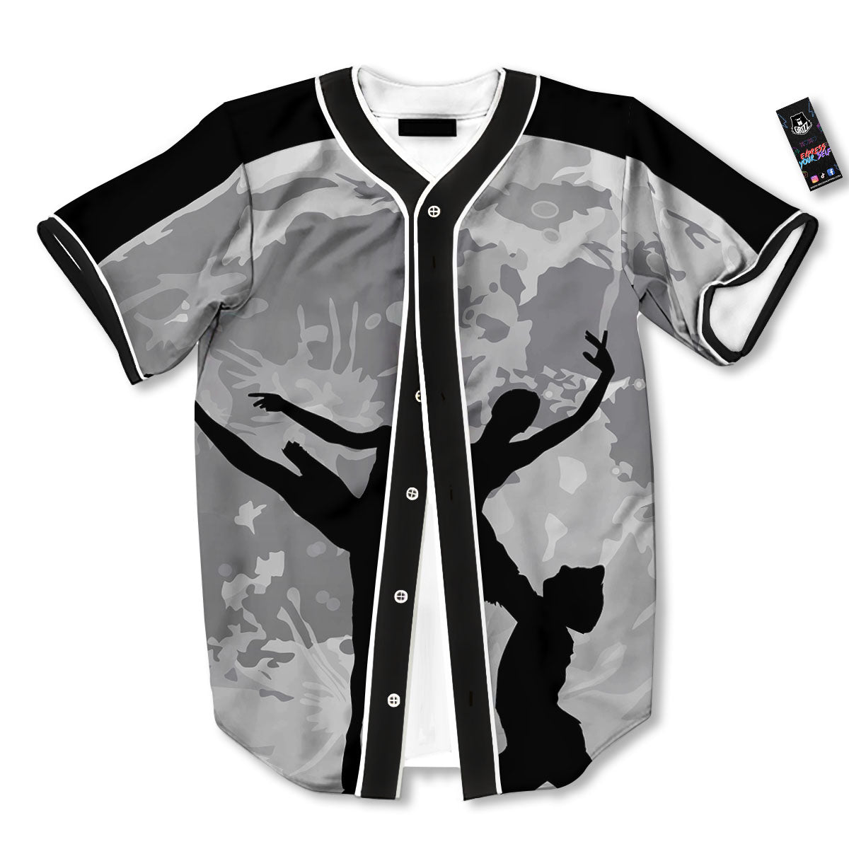 Dance Ballet On The Moon Night Print Baseball Jersey-grizzshop