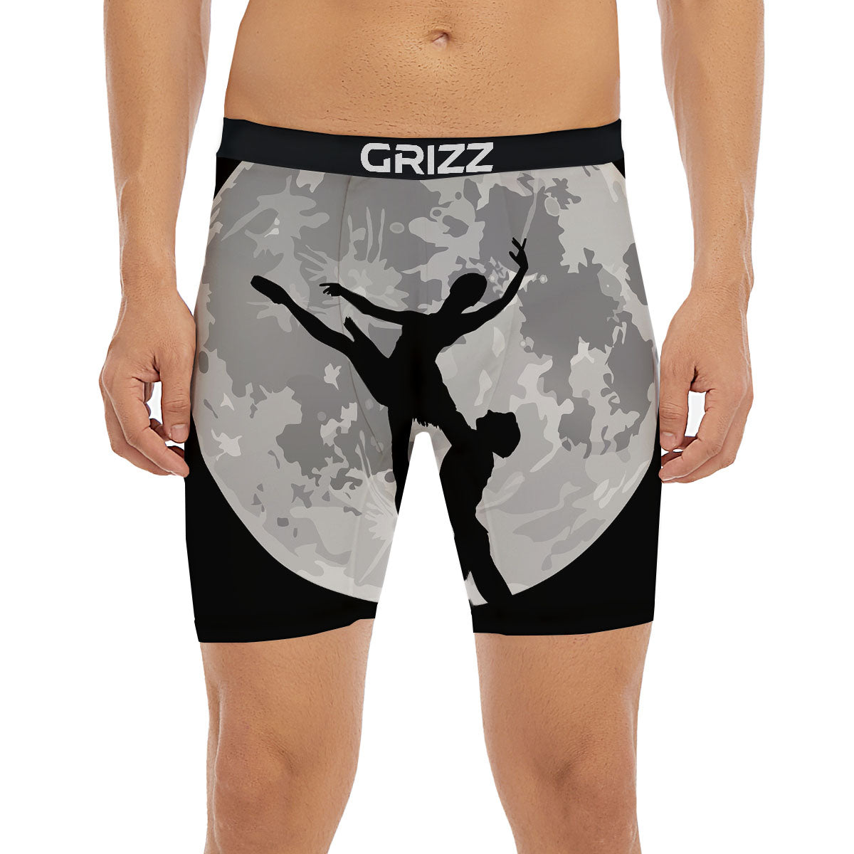 Dance Ballet On The Moon Night Print Boxer Briefs-grizzshop