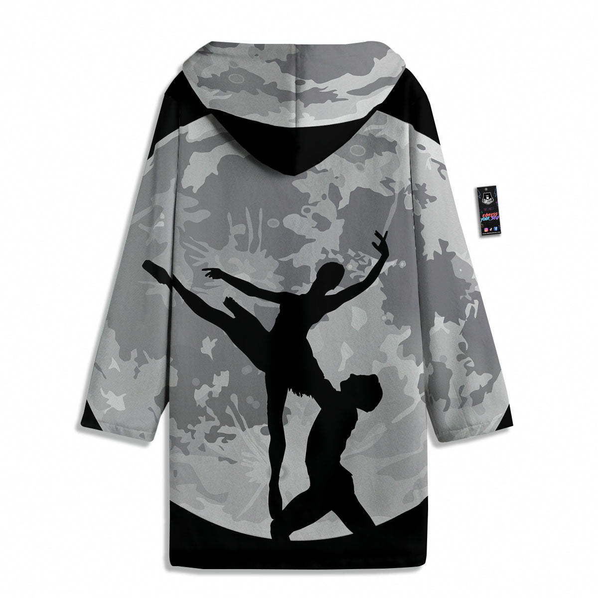 Dance Ballet On The Moon Night Print Men's Windbreaker Jacket-grizzshop