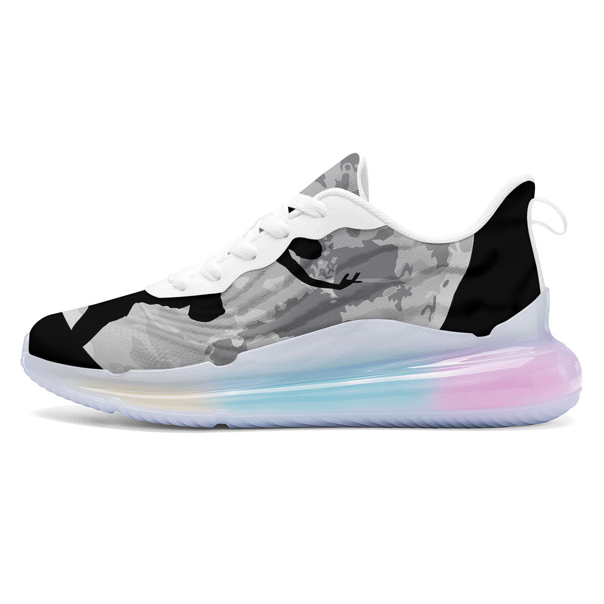 Dance Ballet On The Moon Night Print Running Sneakers-grizzshop