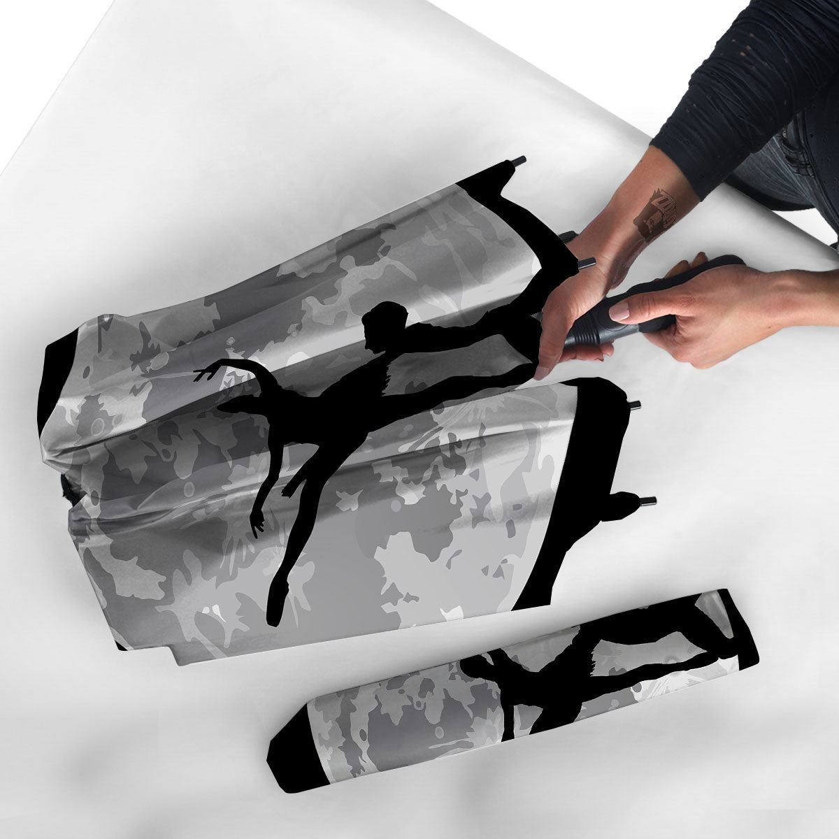 Dance Ballet On The Moon Night Print Umbrella-grizzshop