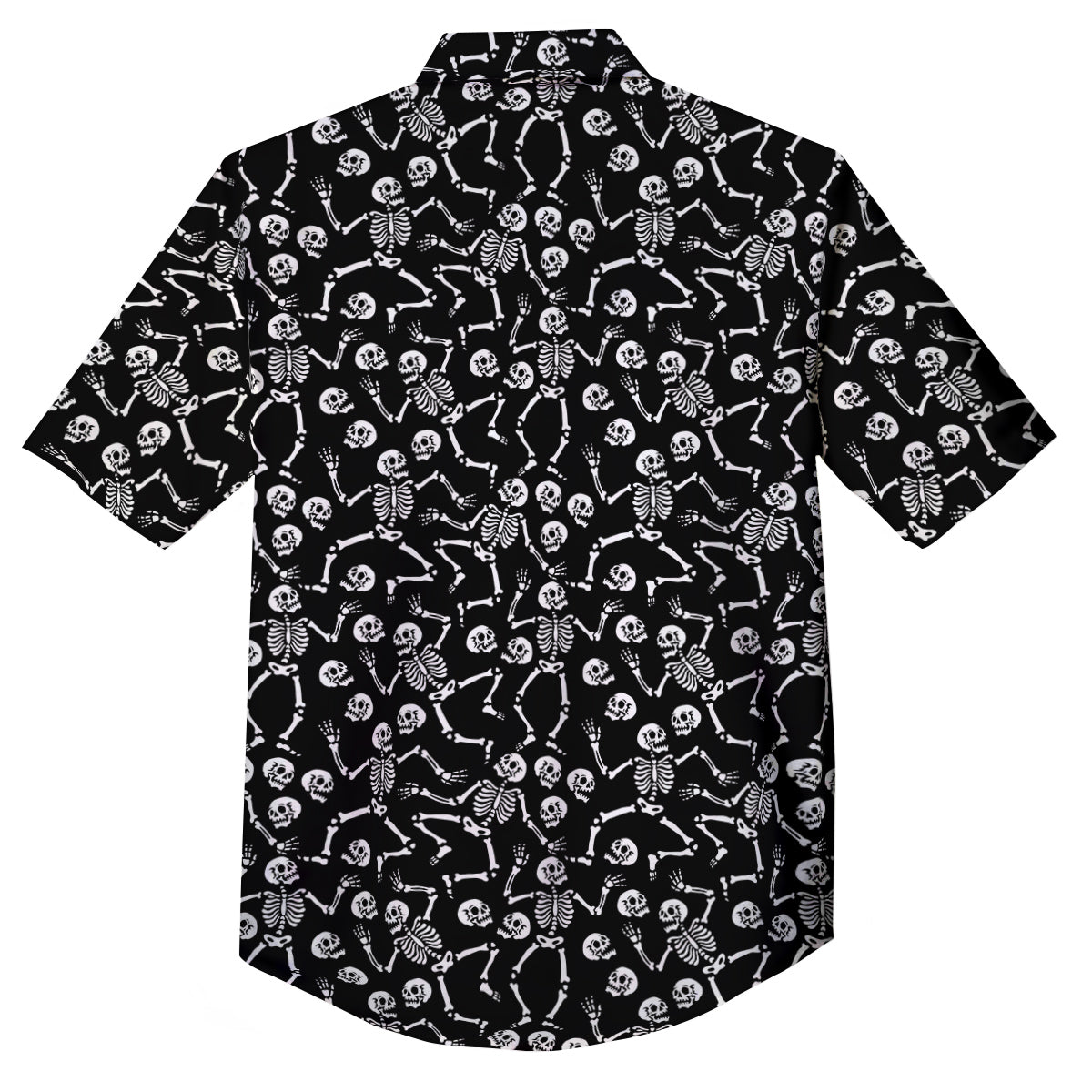 Dancing Party Skeleton Print Pattern Button Up Shirt-grizzshop