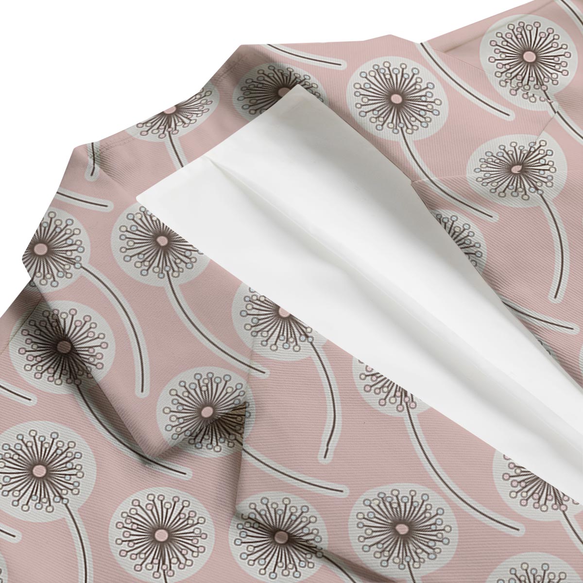 Dandelion Pattern Print Men's Blazer-grizzshop