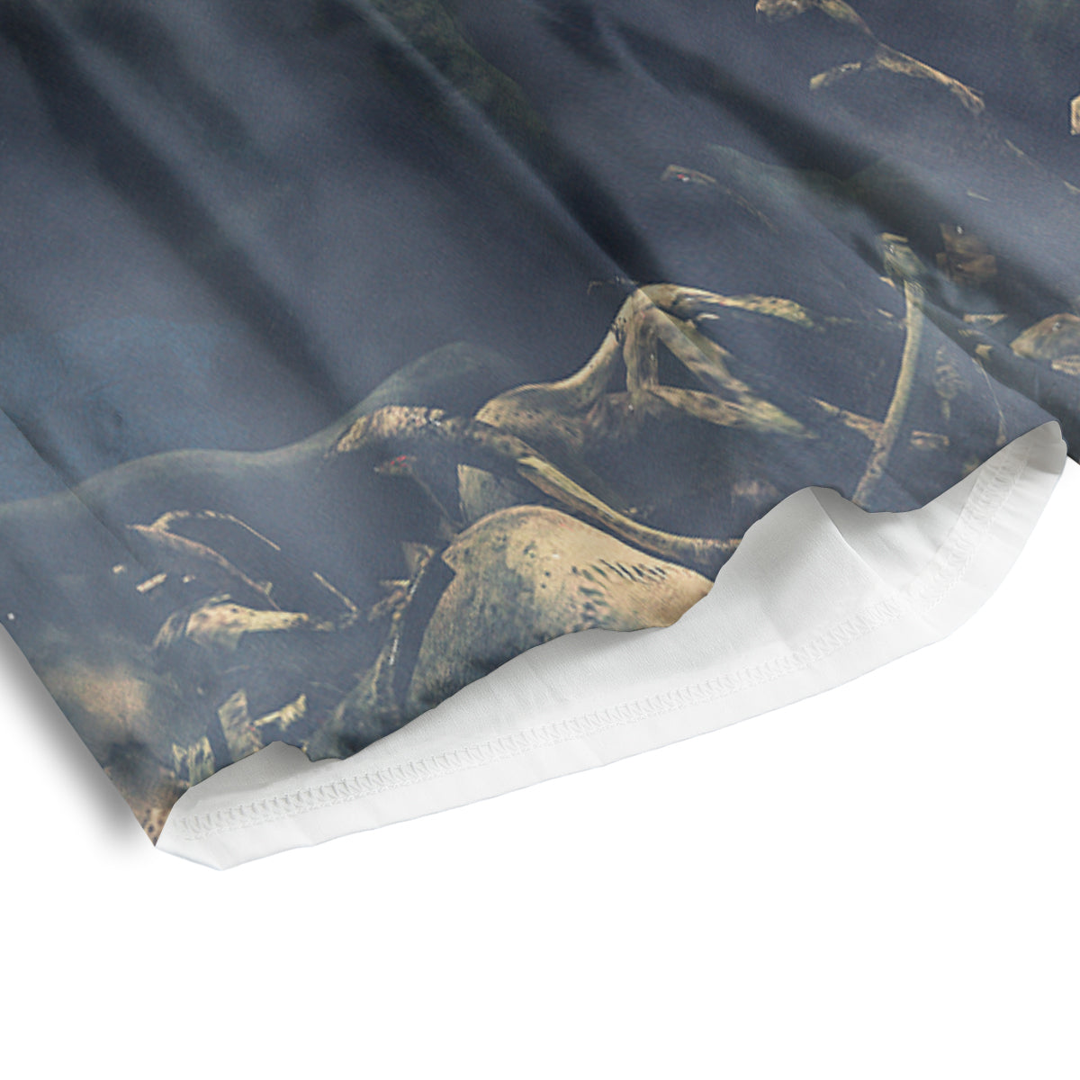 Dark Cthulhu Octopus And Bones Print Men's Athletic Shorts