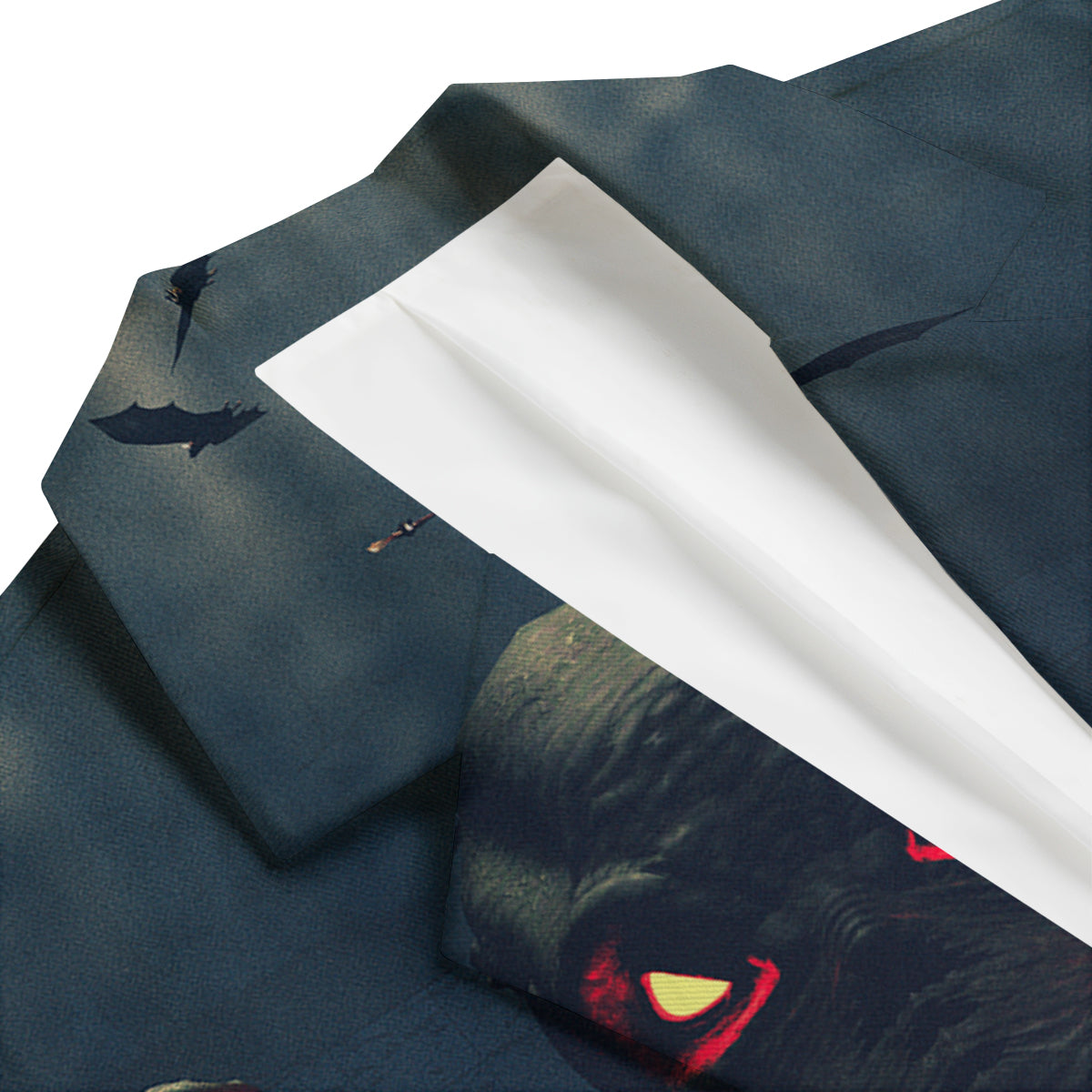Dark Cthulhu Octopus And Bones Print Men's Blazer-grizzshop