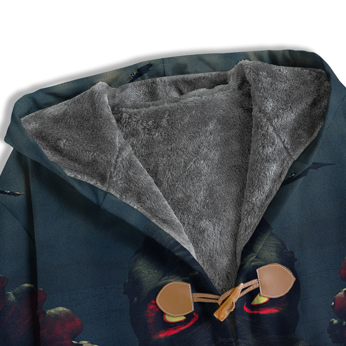Dark Cthulhu Octopus And Bones Print Men's Windbreaker Jacket-grizzshop