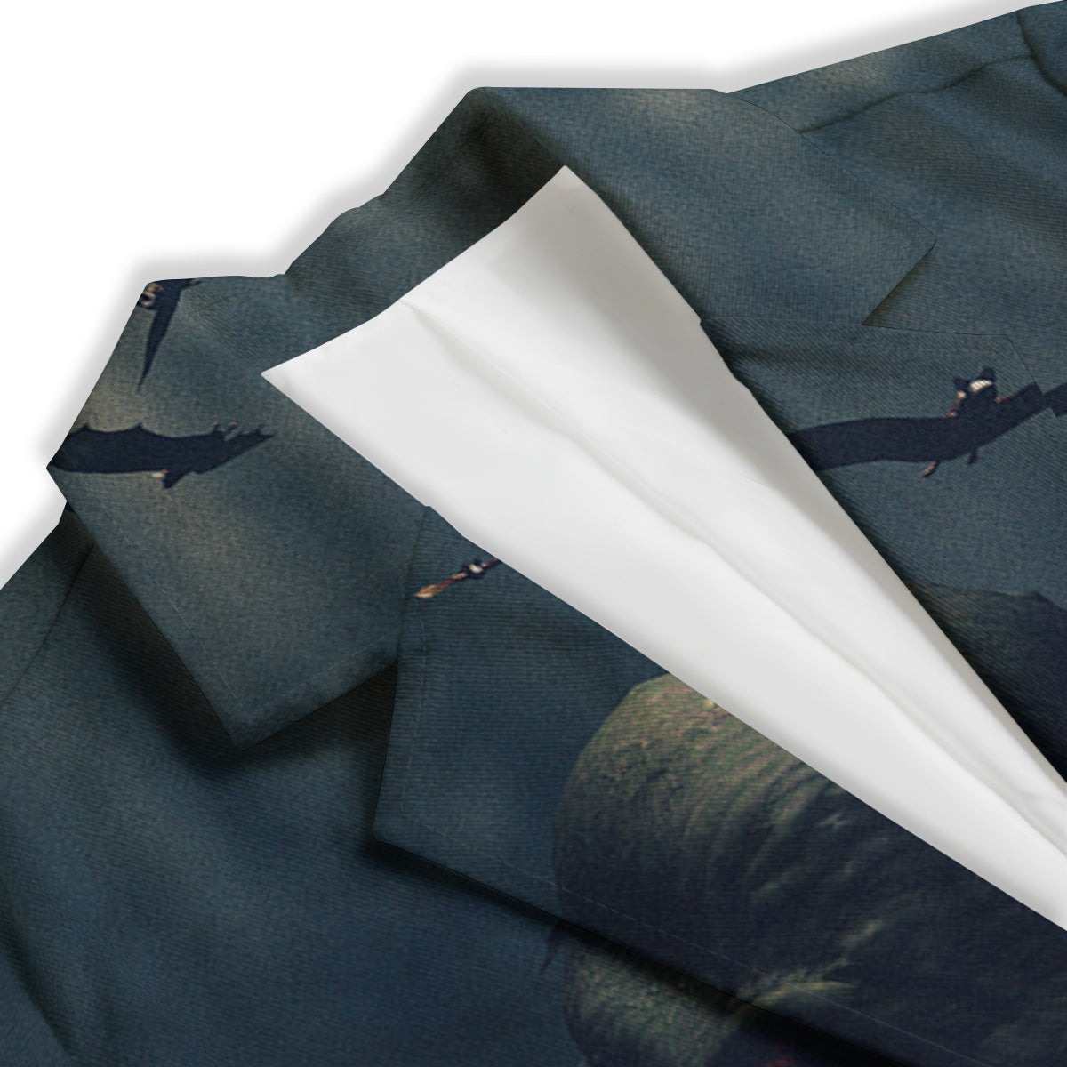 Dark Cthulhu Octopus And Bones Print Women's Blazer-grizzshop