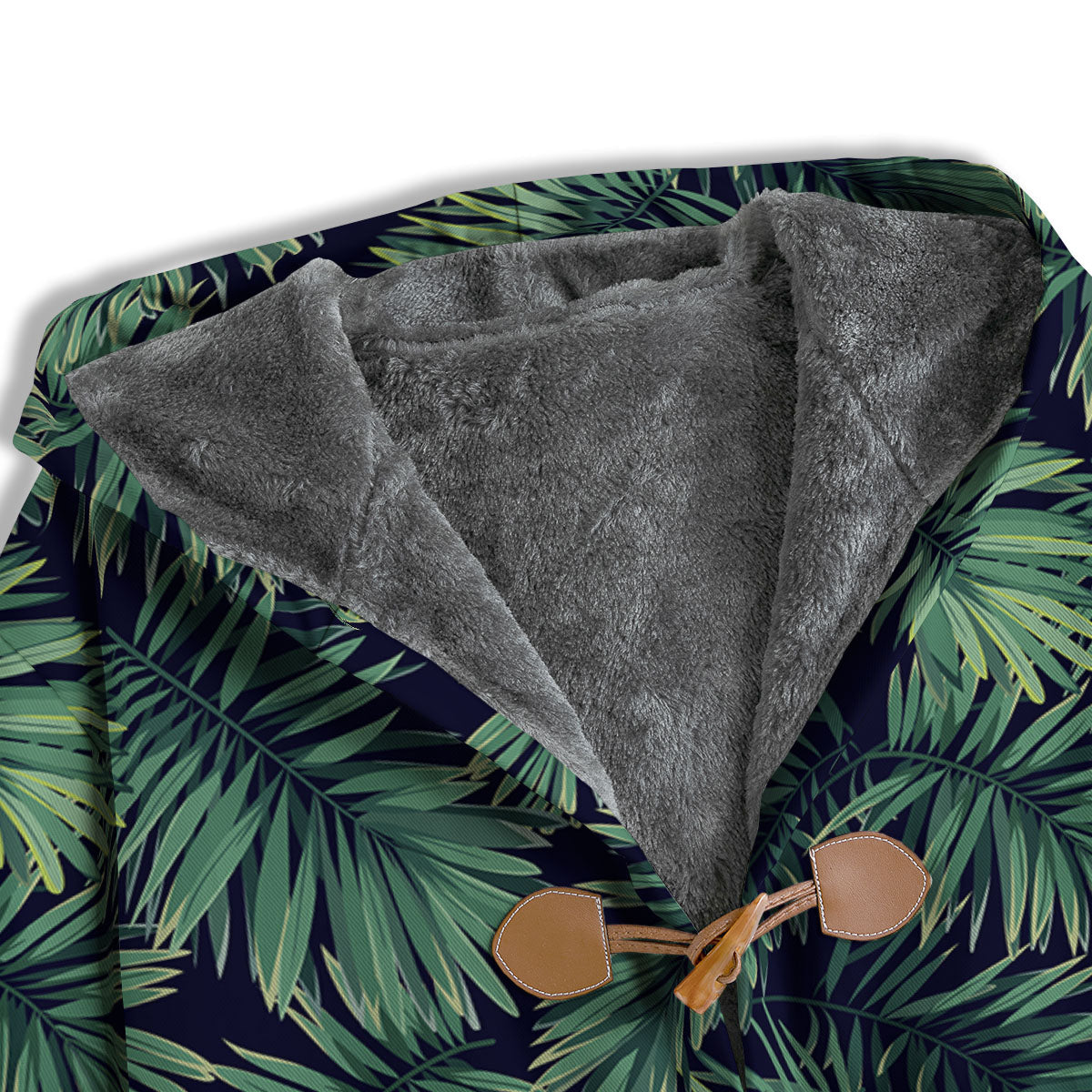 Dark Green Palm Tree Print Pattern Men's Windbreaker Jacket-grizzshop