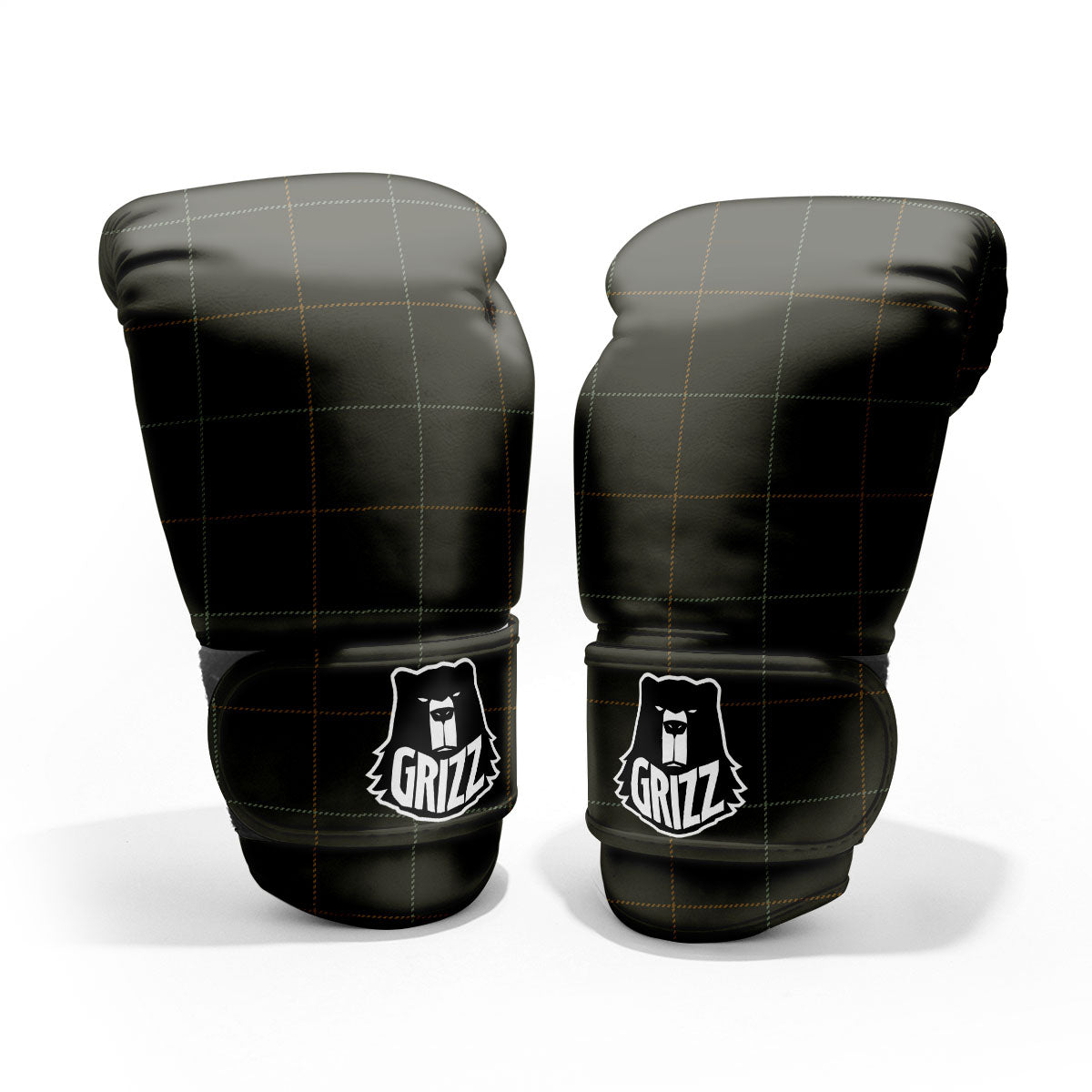 Dark Green Tattersall Print Pattern Pro Boxing Glove