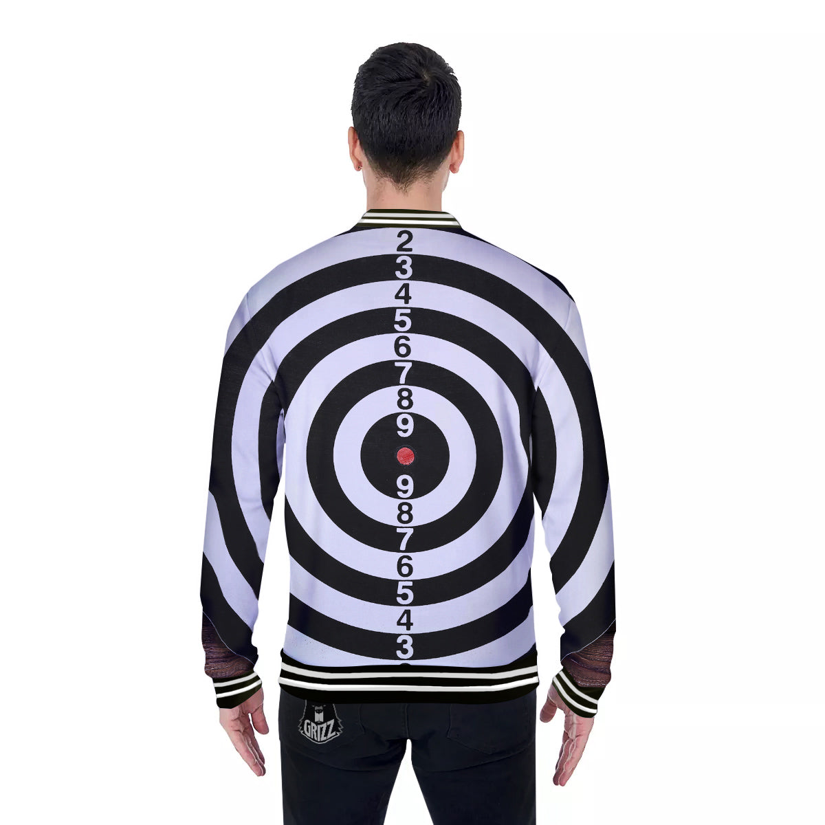 Dartboard Classic Print Baseball Jacket-grizzshop