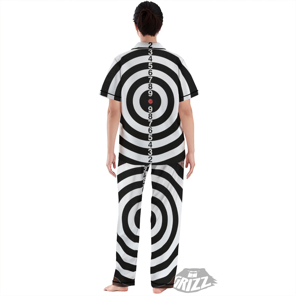Dartboard Classic Print Women's Pajamas Set-grizzshop
