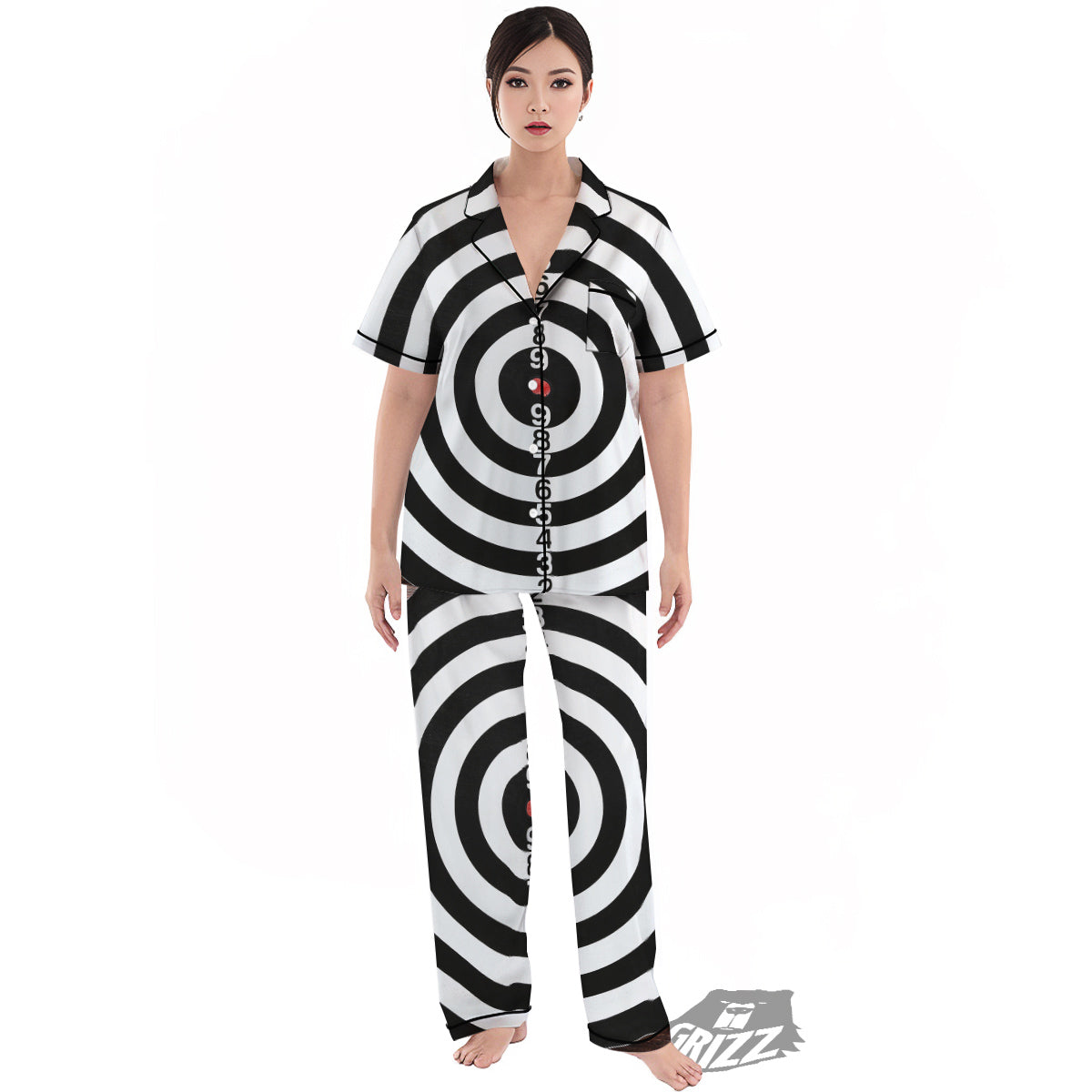 Dartboard Classic Print Women's Pajamas Set-grizzshop