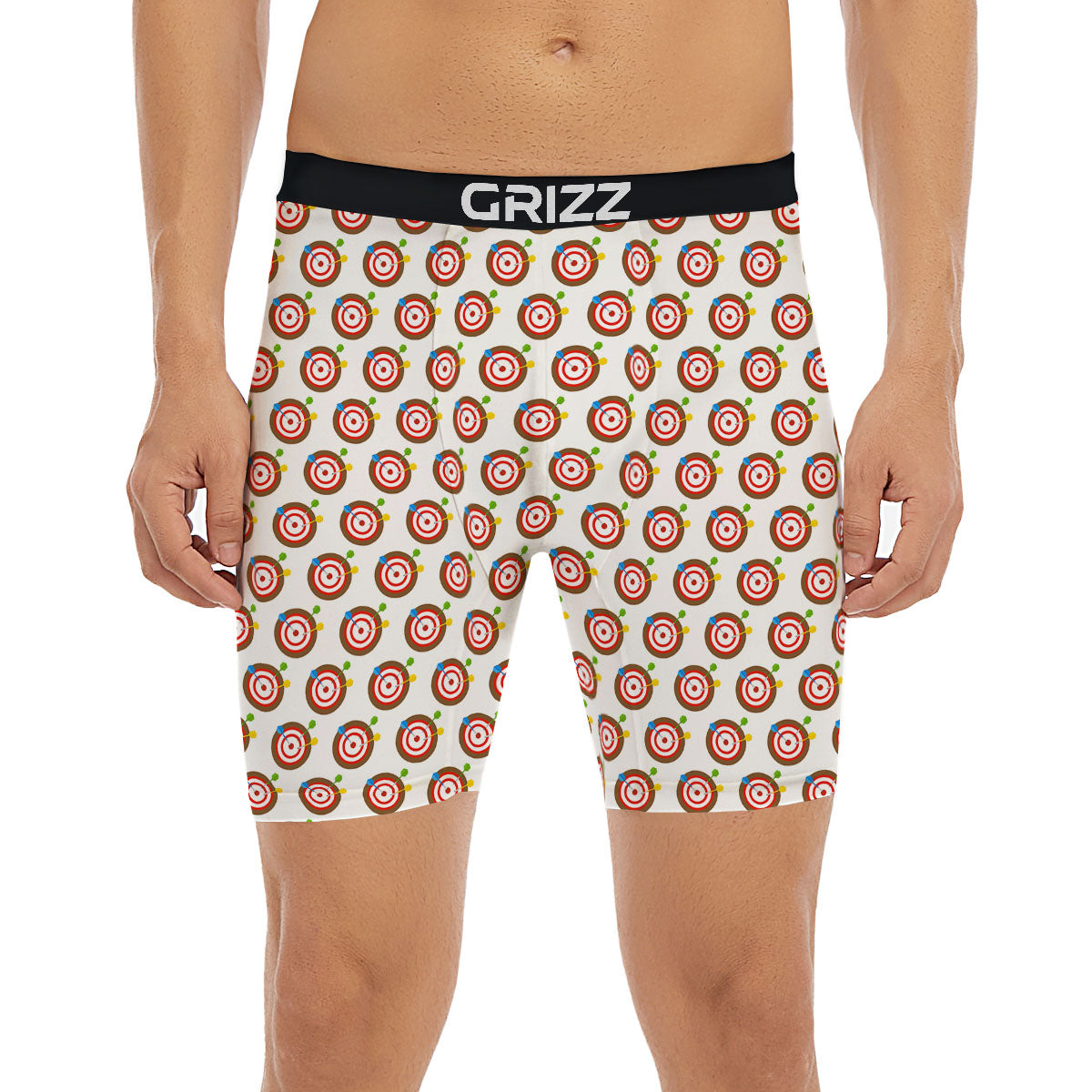 Dartboard Print Pattern Boxer Briefs-grizzshop