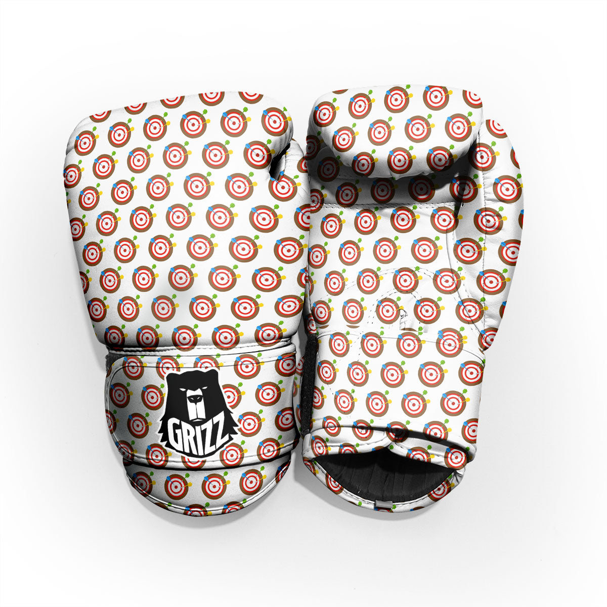 Dartboard Print Pattern Sparring Gloves-grizzshop
