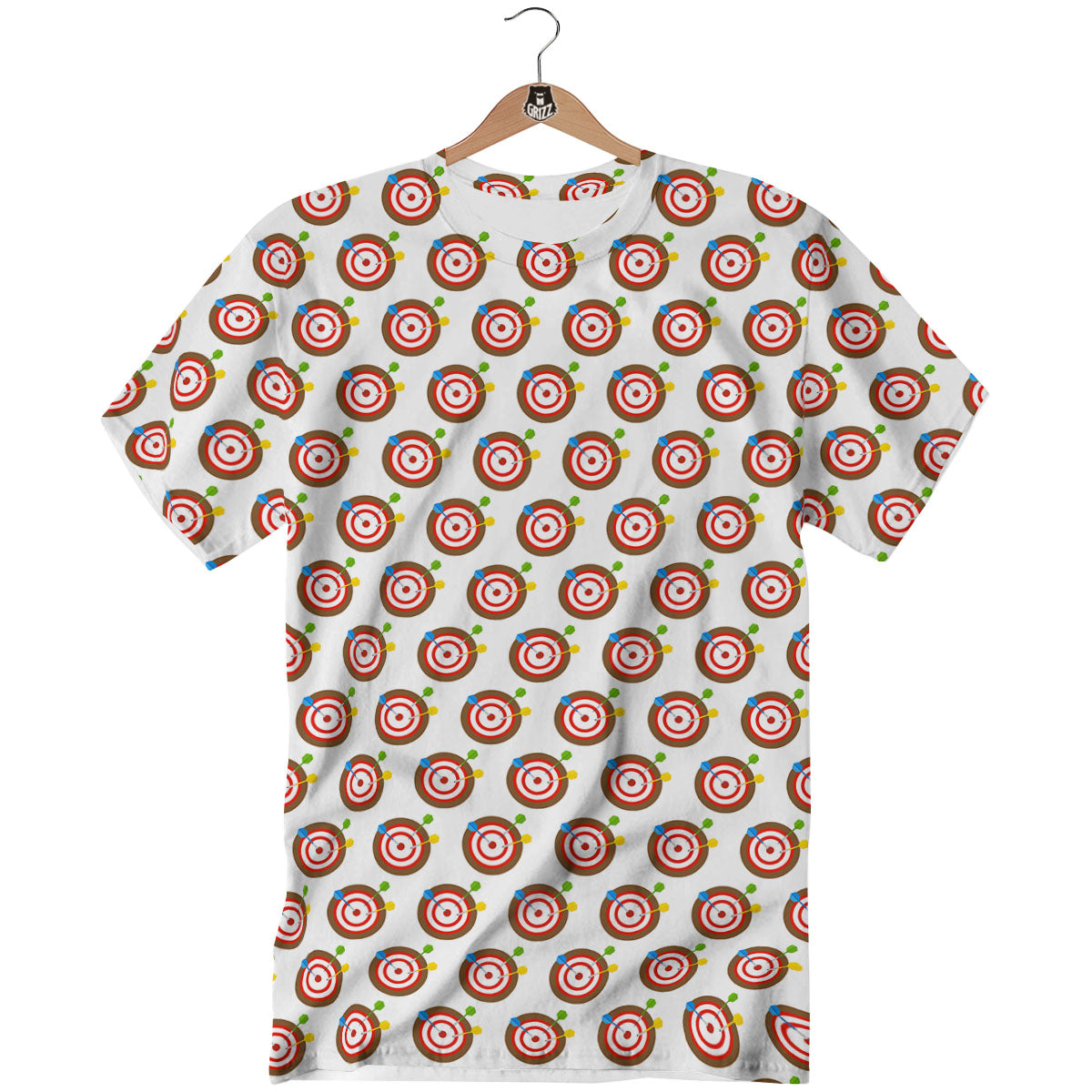 Dartboard Print Pattern T-Shirt-grizzshop
