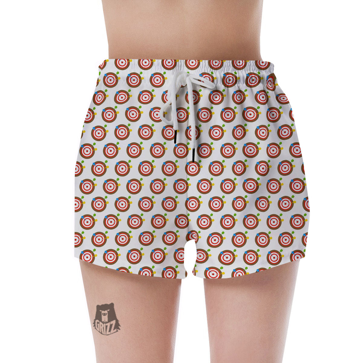 Dartboard Print Pattern Women's Shorts-grizzshop