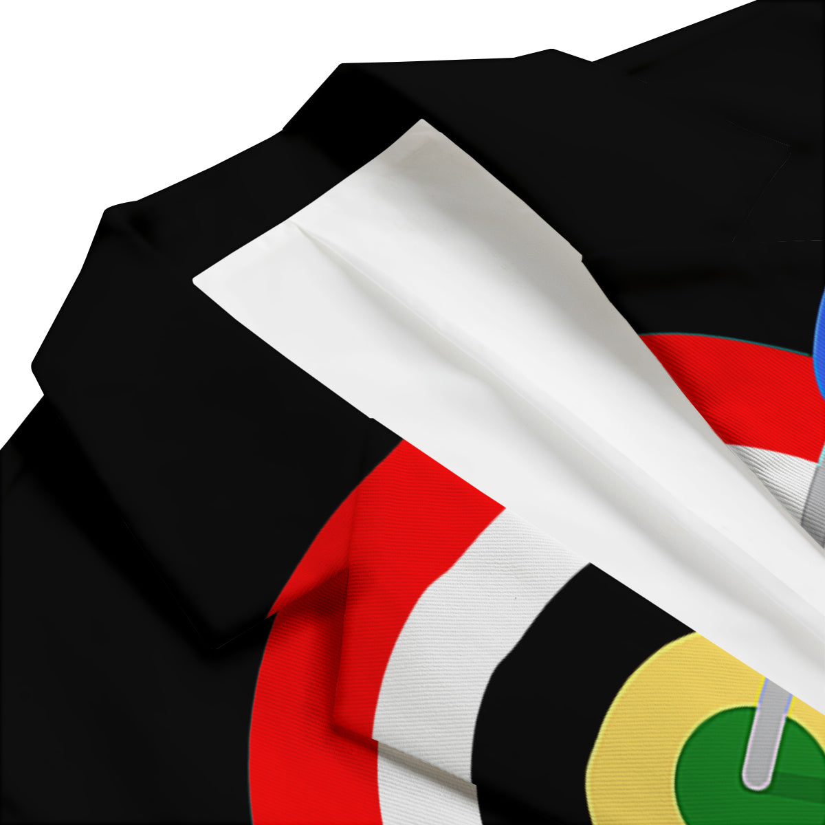 Darts Bullseye Print Men's Blazer-grizzshop