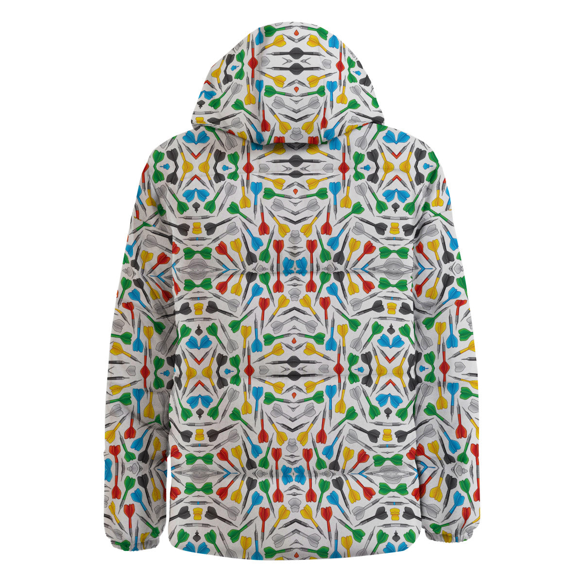 Darts Colorful Print Pattern Down Jacket-grizzshop