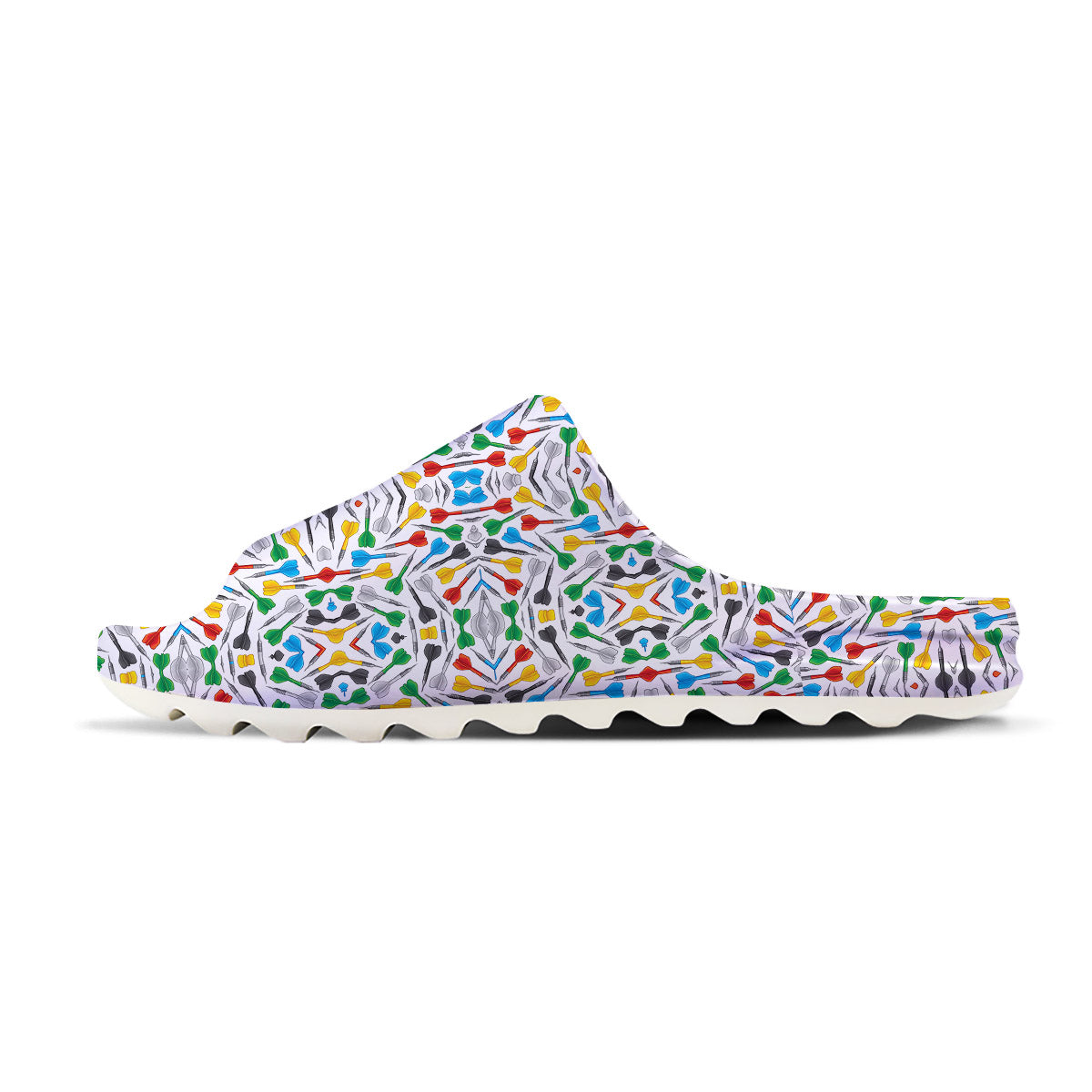 Darts Colorful Print Pattern Sandals-grizzshop