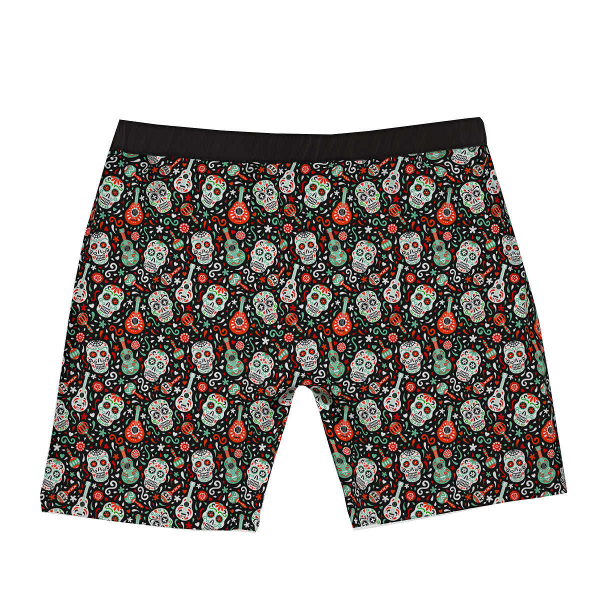Day Of The Dead Calaveras Print Pattern Boxer Briefs-grizzshop