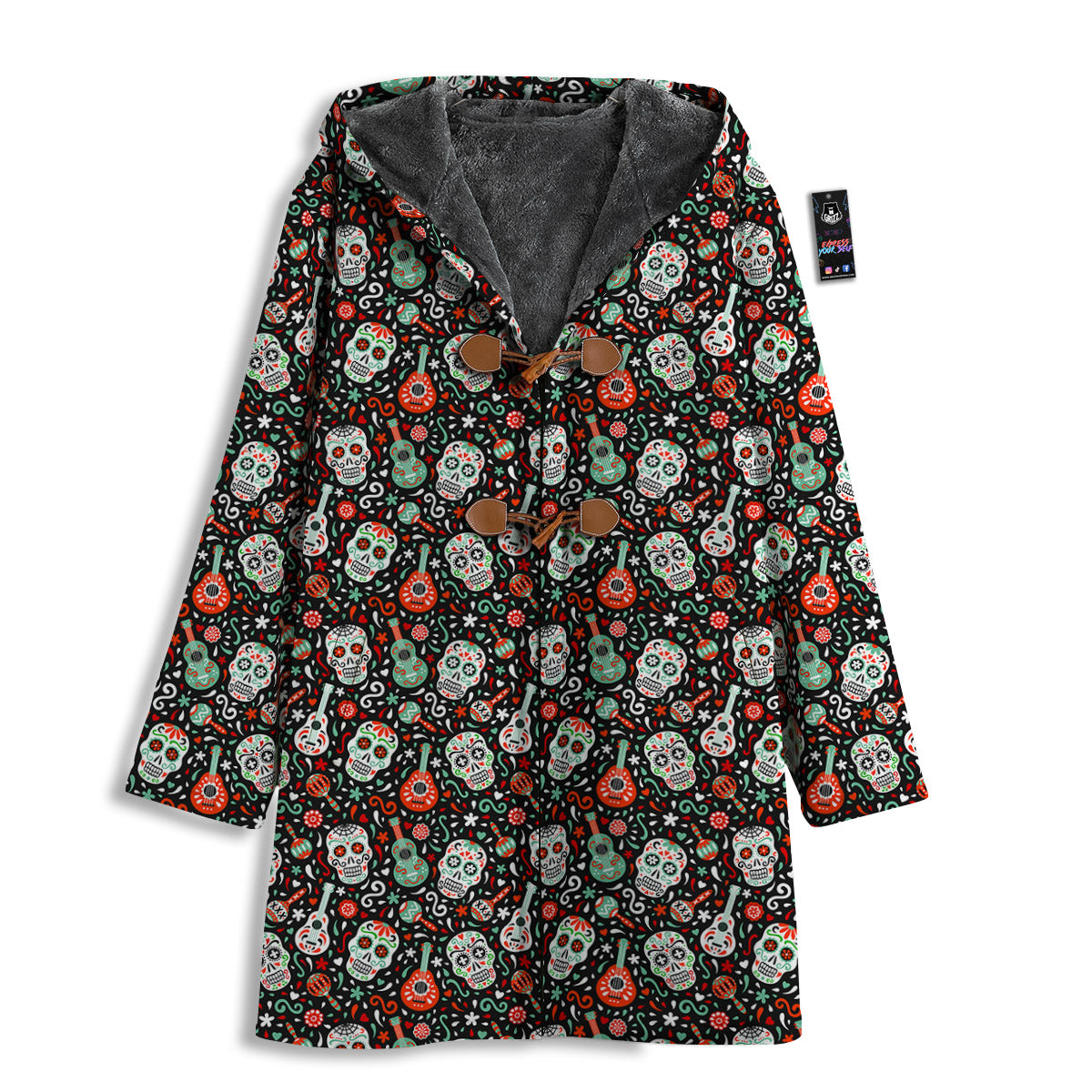 Day Of The Dead Calaveras Print Pattern Men's Windbreaker Jacket-grizzshop