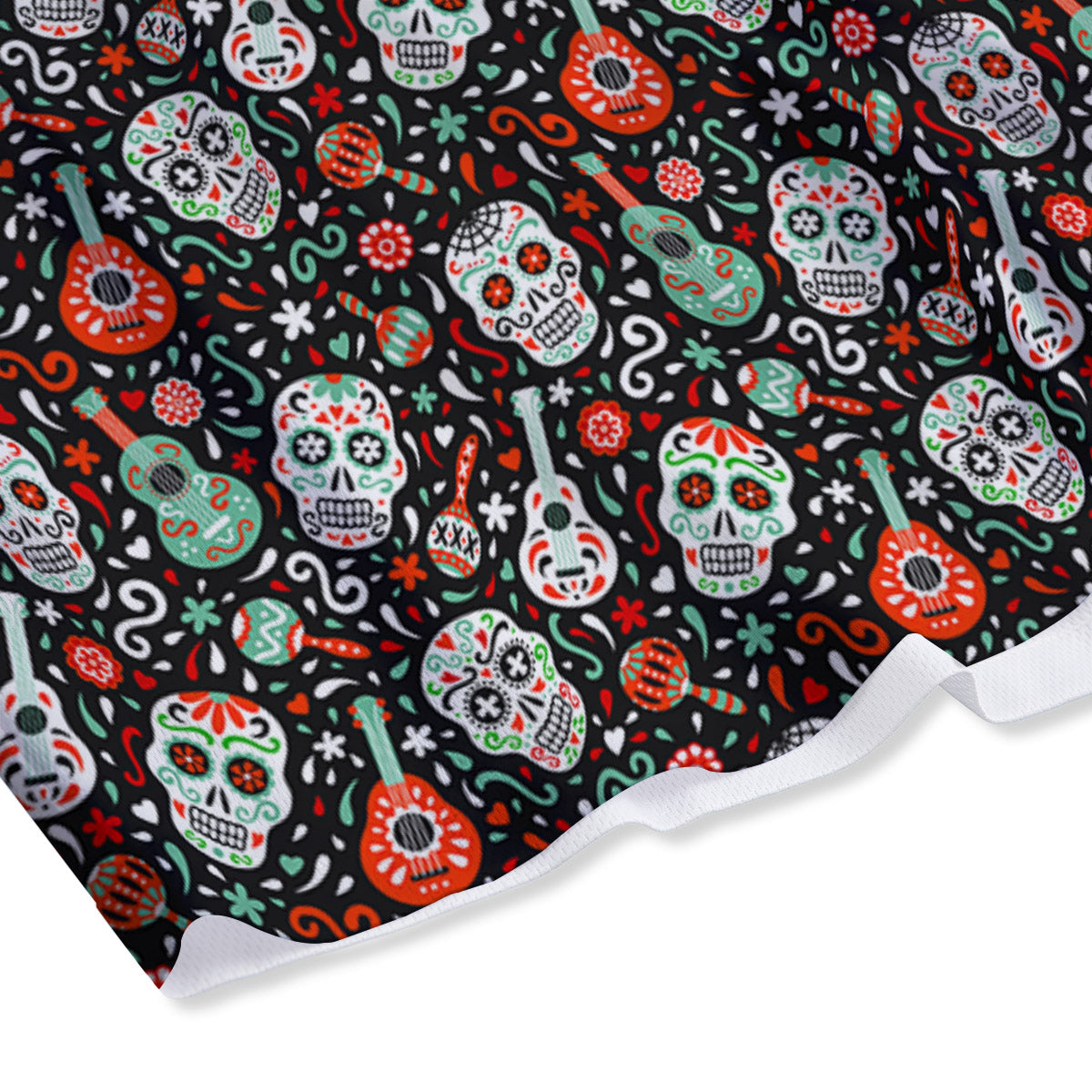 Emoji Graffiti Happy Print Pattern Mesh Shorts