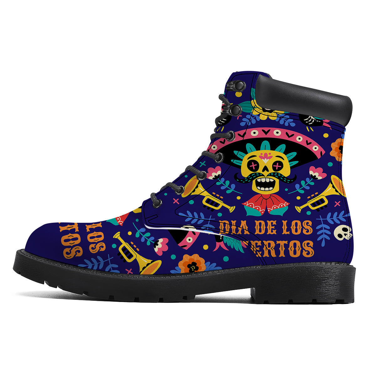 Day Of The Dead Cinco de Mayo Print Boots-grizzshop