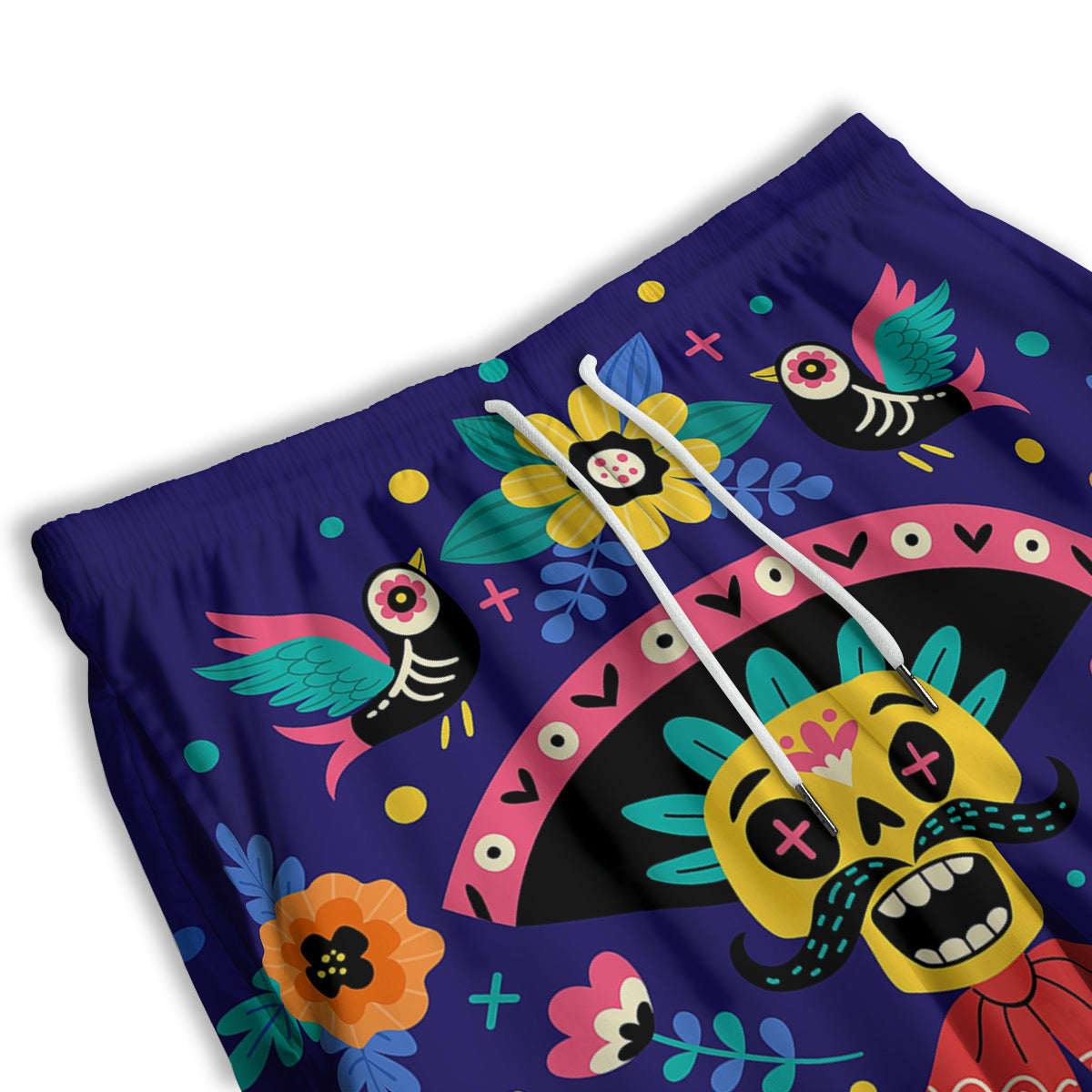 Day Of The Dead Cinco de Mayo Print Men's Athletic Shorts