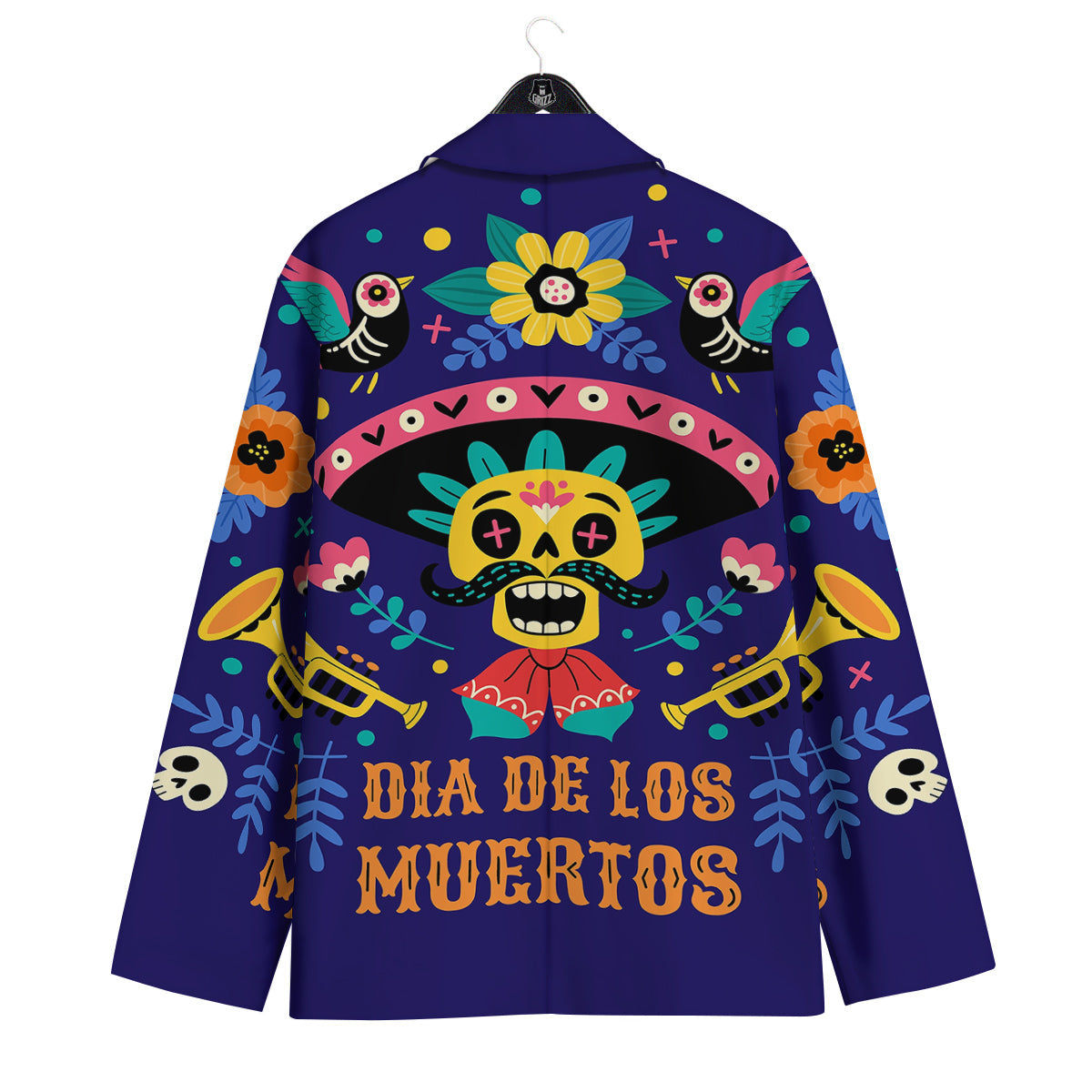 Day Of The Dead Cinco de Mayo Print Men's Sport Coat-grizzshop