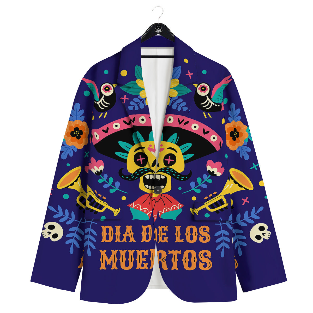 Day Of The Dead Cinco de Mayo Print Men's Sport Coat-grizzshop