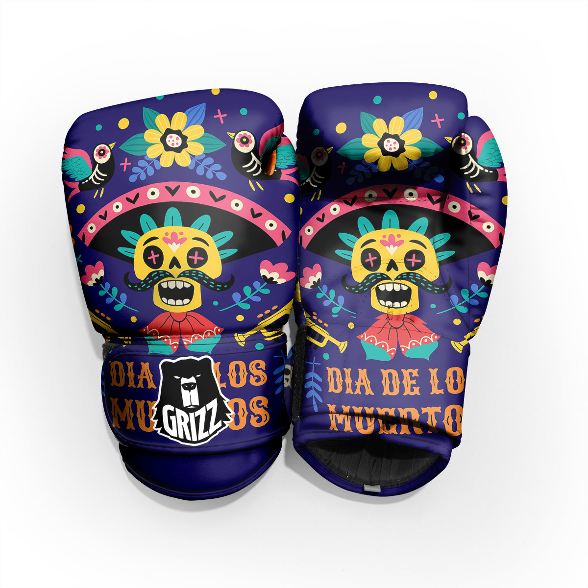 Day Of The Dead Cinco de Mayo Print Pro Boxing Glove