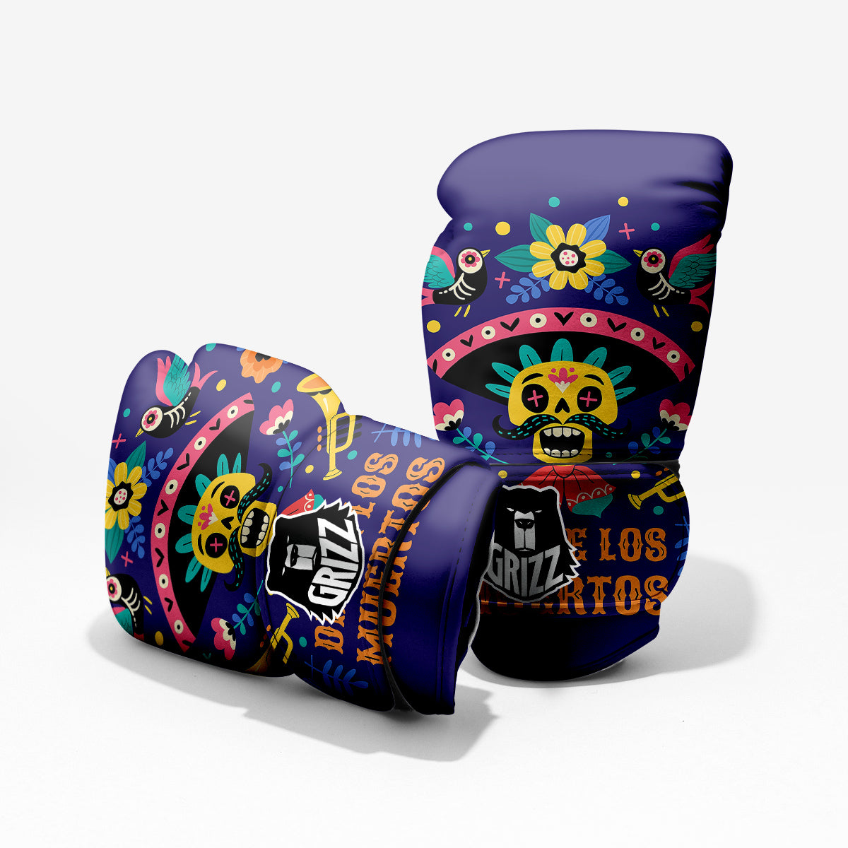 Day Of The Dead Cinco de Mayo Print Pro Boxing Glove