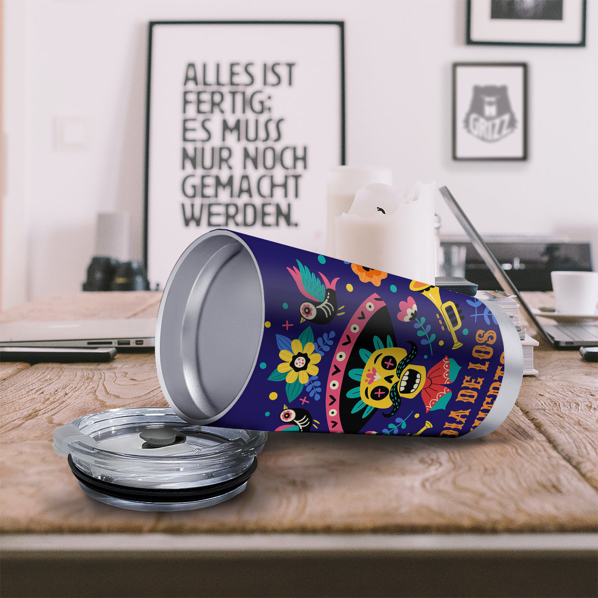 Day Of The Dead Cinco de Mayo Print Tumbler-grizzshop