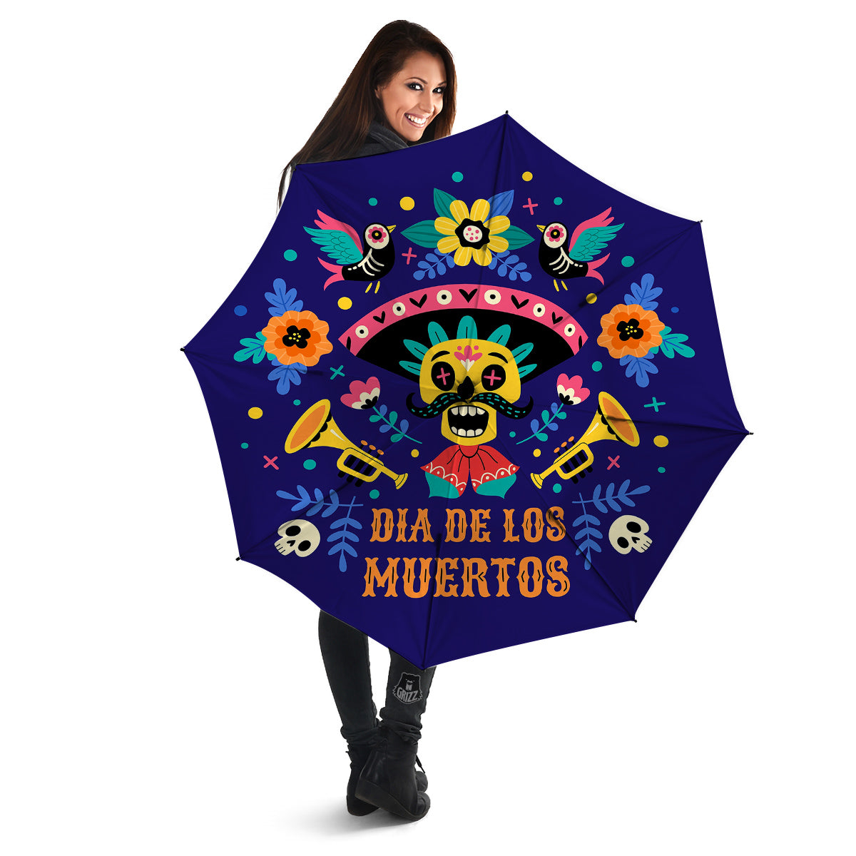 Day Of The Dead Cinco de Mayo Print Umbrella-grizzshop