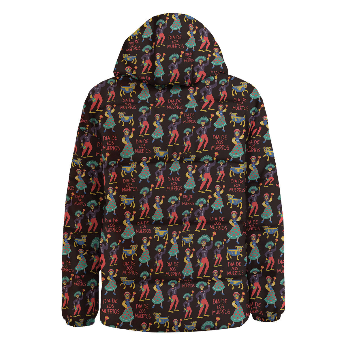 Day Of The Dead Dia De Los Muertos Print Pattern Down Jacket-grizzshop