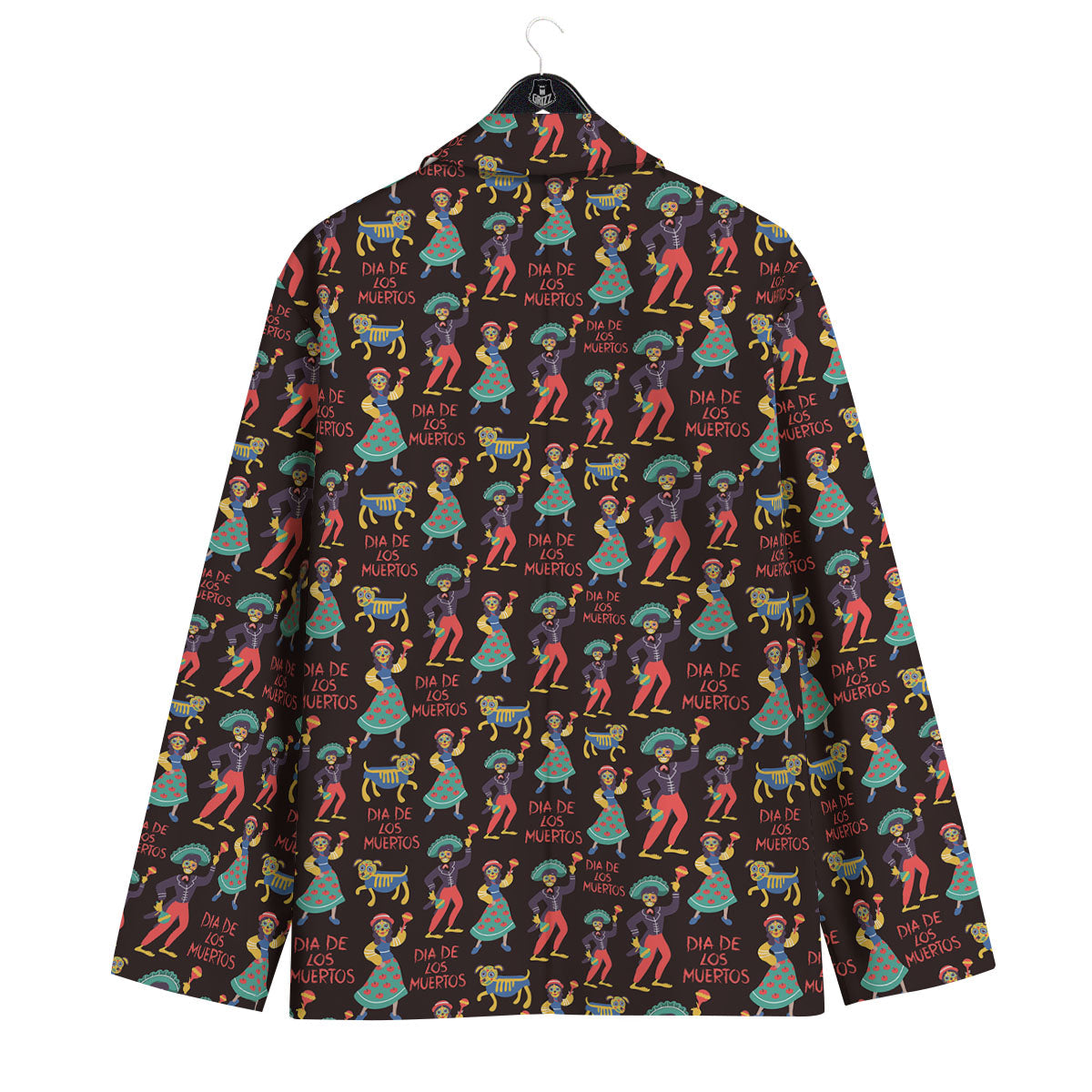 Day Of The Dead Dia De Los Muertos Print Pattern Men's Sport Coat-grizzshop