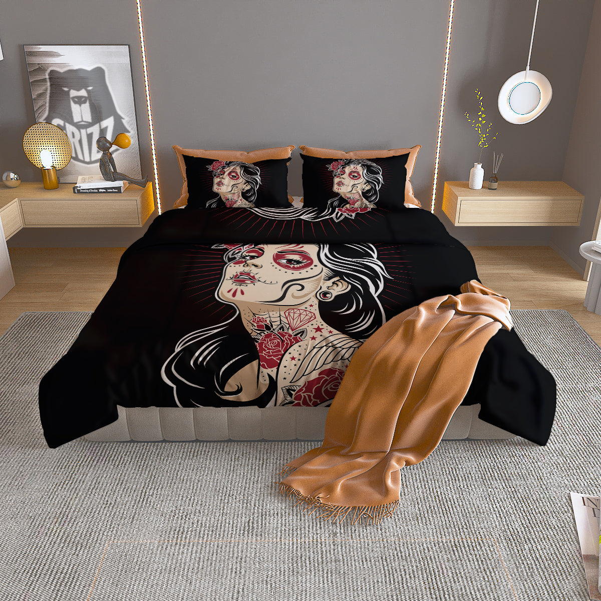 Emoji Funny Print Pattern Duvet Cover Bedding Set