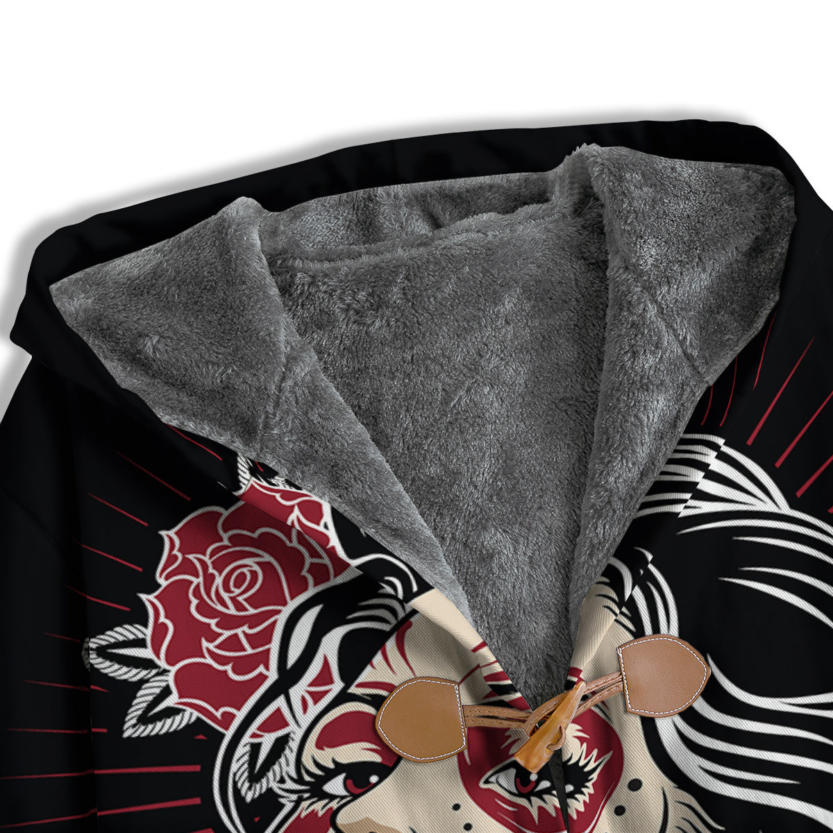 Day of The Dead Calavera Girl Print Men's Windbreaker Jacket-grizzshop