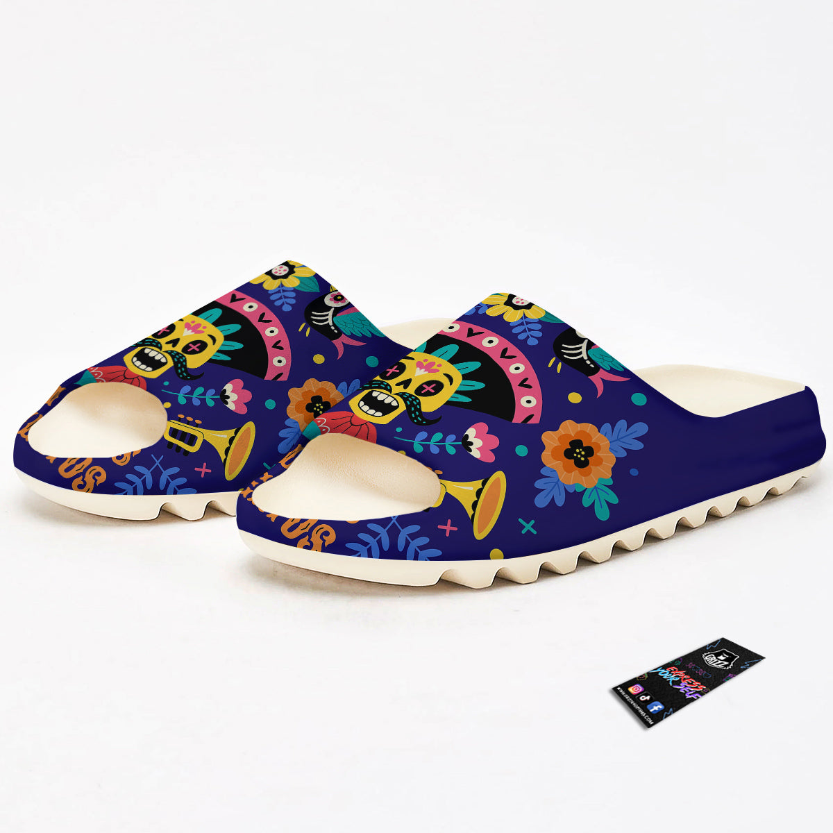 Day Of The Dead Cinco de Mayo Print Sandals