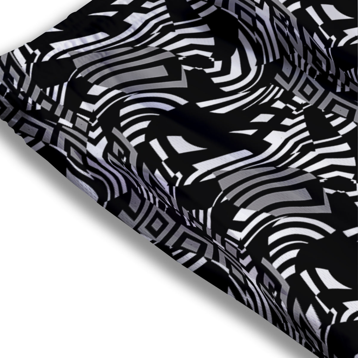 Dazzle Abstract Print Pattern Mesh Shorts-grizzshop