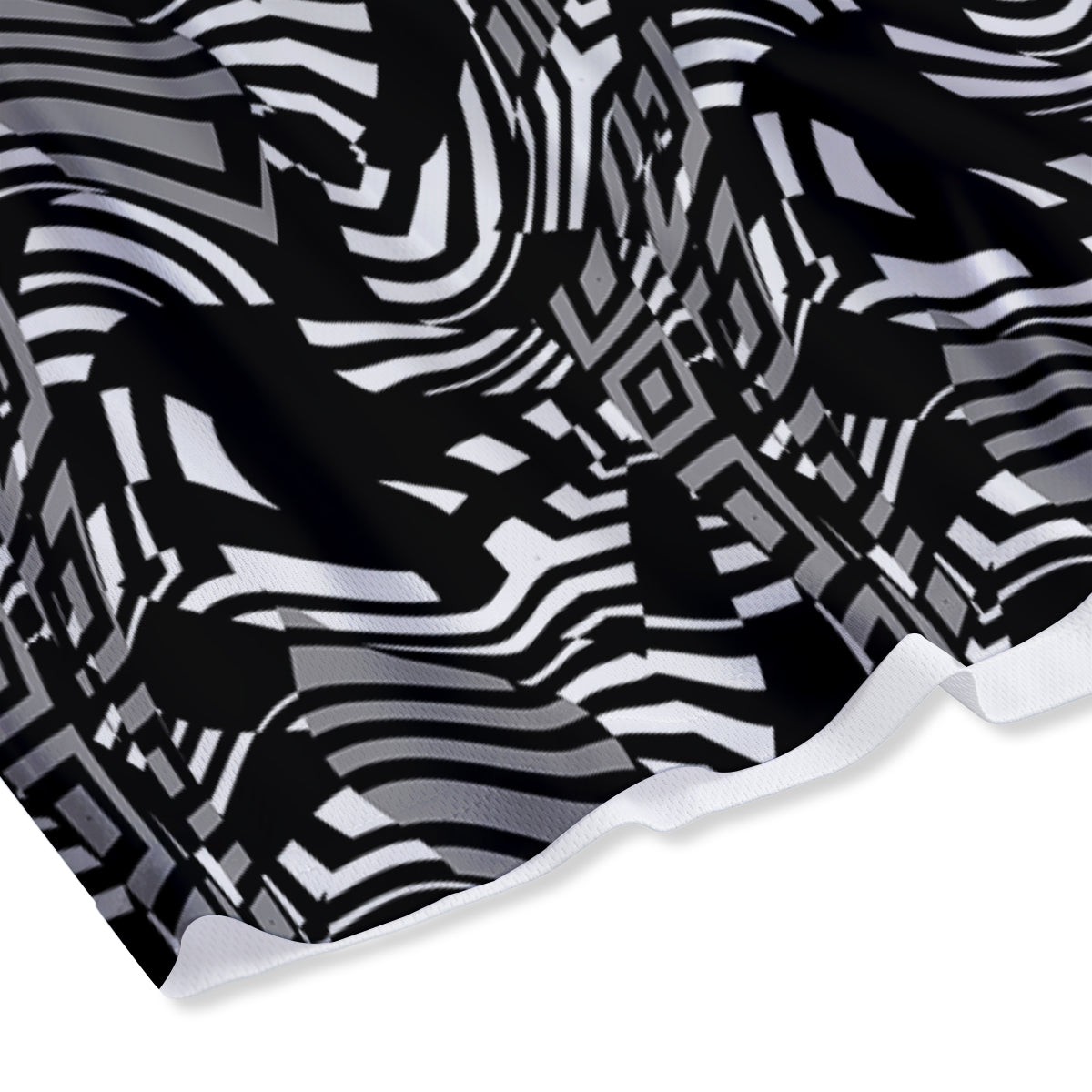 Dazzle Abstract Print Pattern Mesh Shorts-grizzshop