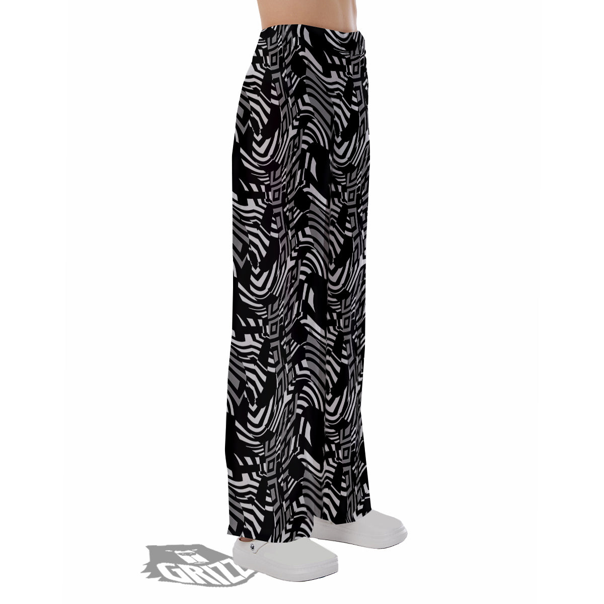 Dazzle Abstract Print Pattern Pajama Pants-grizzshop