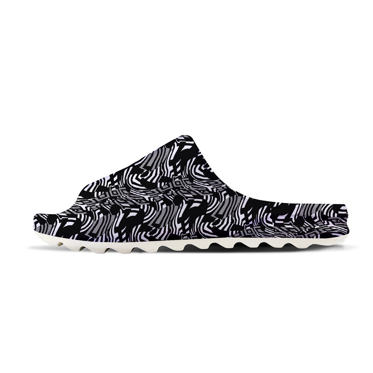 Dazzle Abstract Print Pattern Sandals-grizzshop