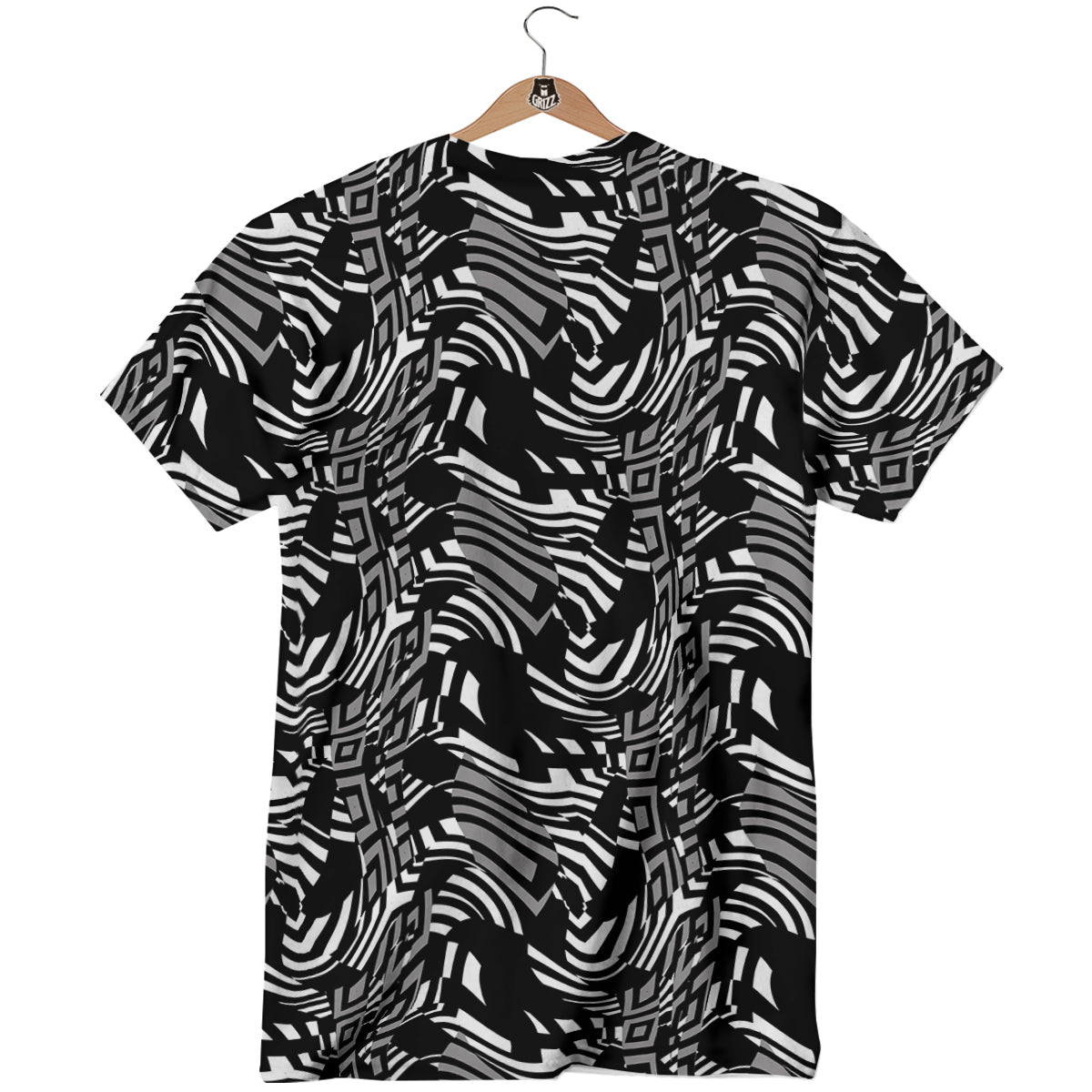 Dazzle Abstract Print Pattern T-Shirt-grizzshop