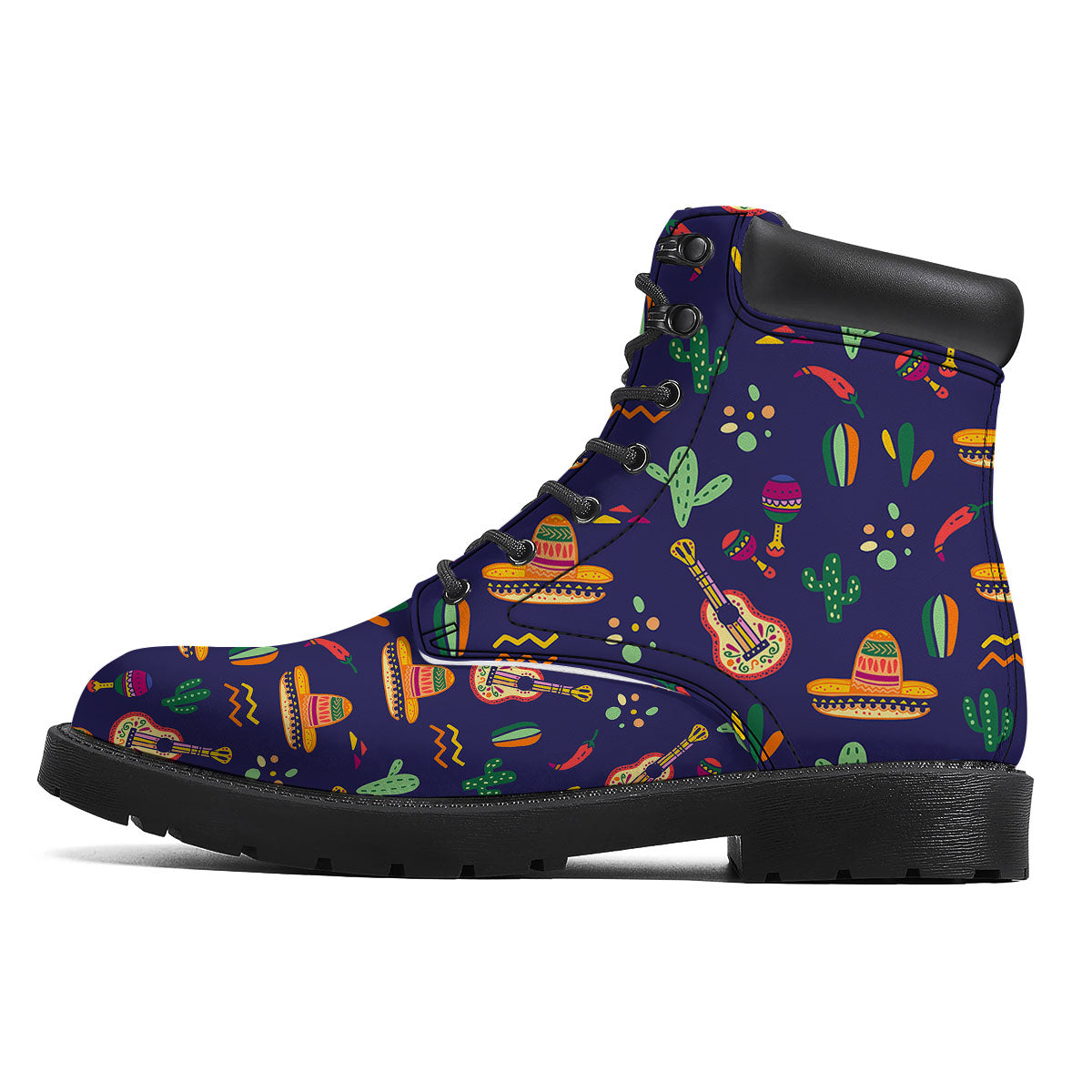 De Mayo Mexico Cinco Print Pattern Boots-grizzshop