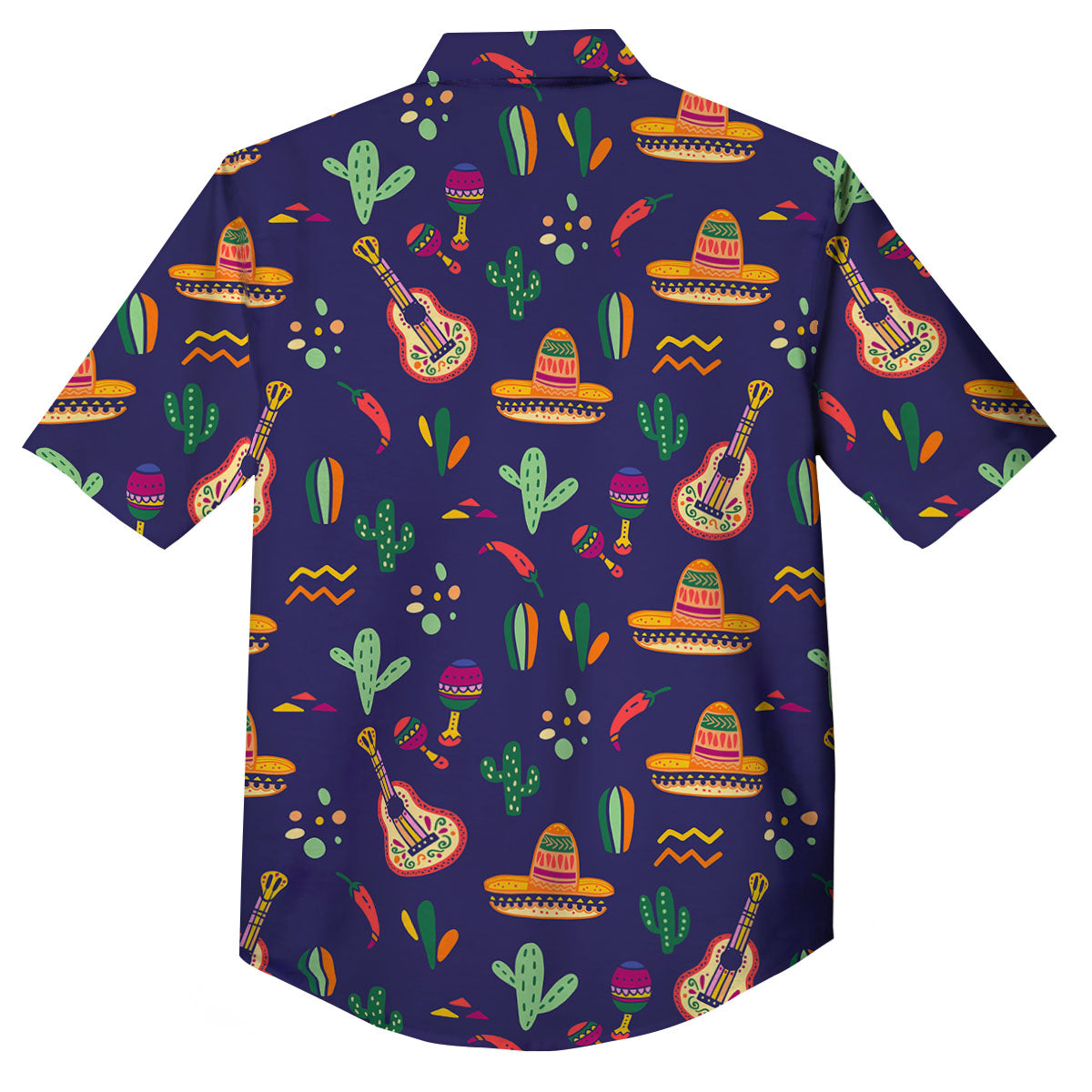 De Mayo Mexico Cinco Print Pattern Button Up Shirt-grizzshop