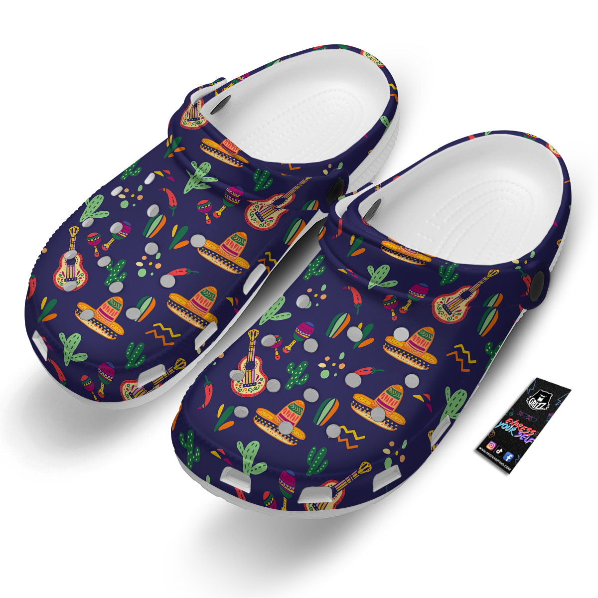 De Mayo Mexico Cinco Print Pattern Clog-grizzshop