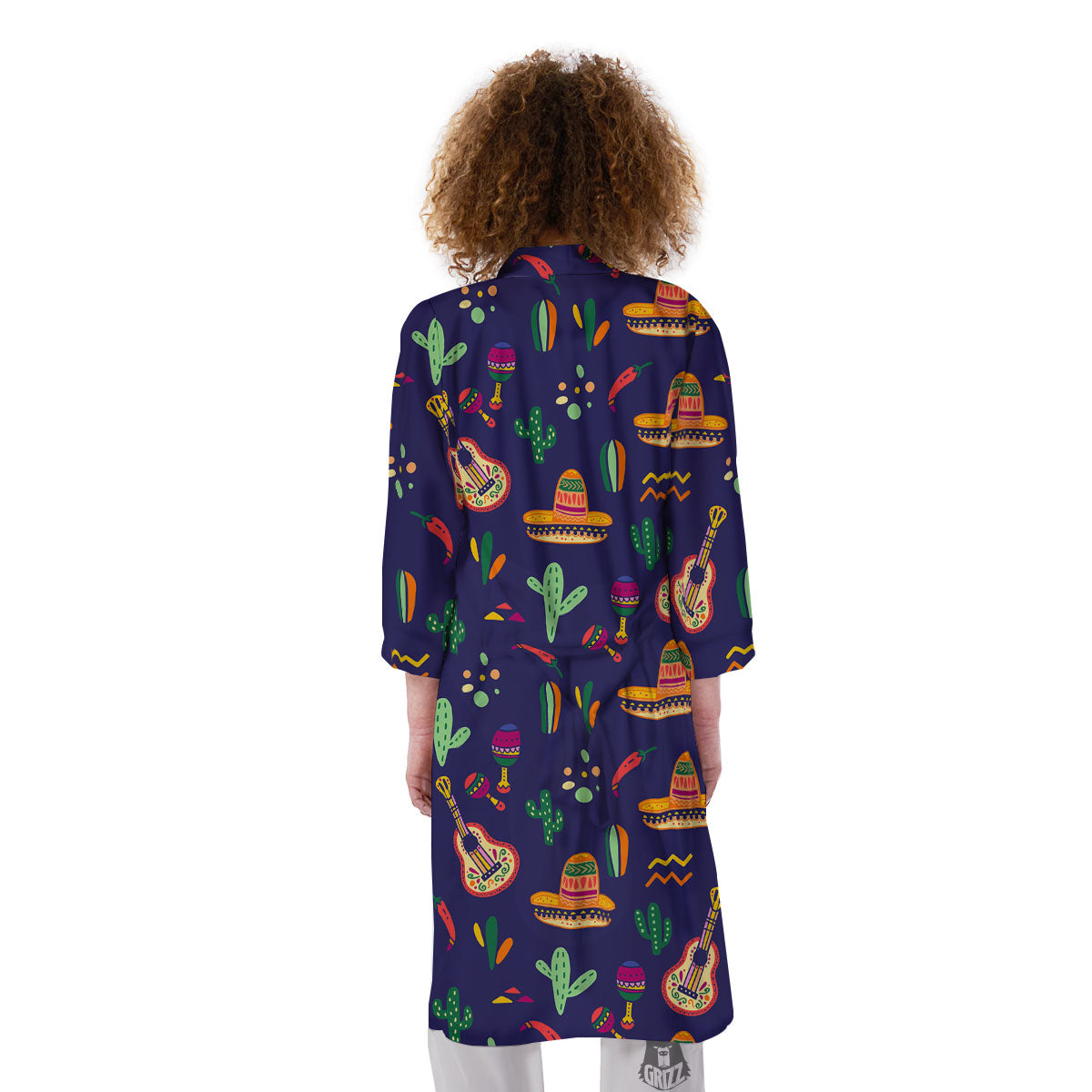 De Mayo Mexico Cinco Print Pattern Kimono-grizzshop